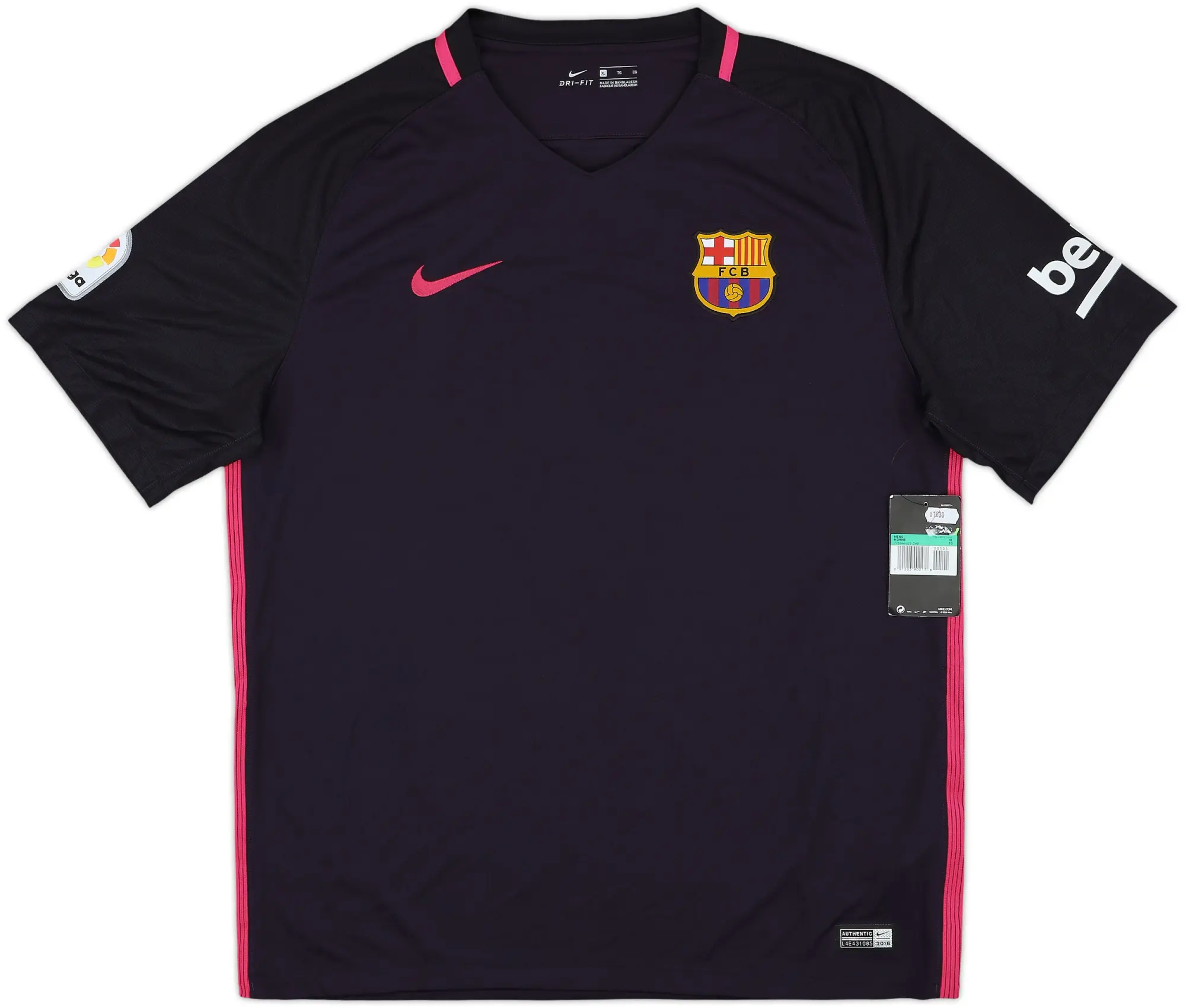 Nike Barcelona Mens SS Away Shirt 2016/17