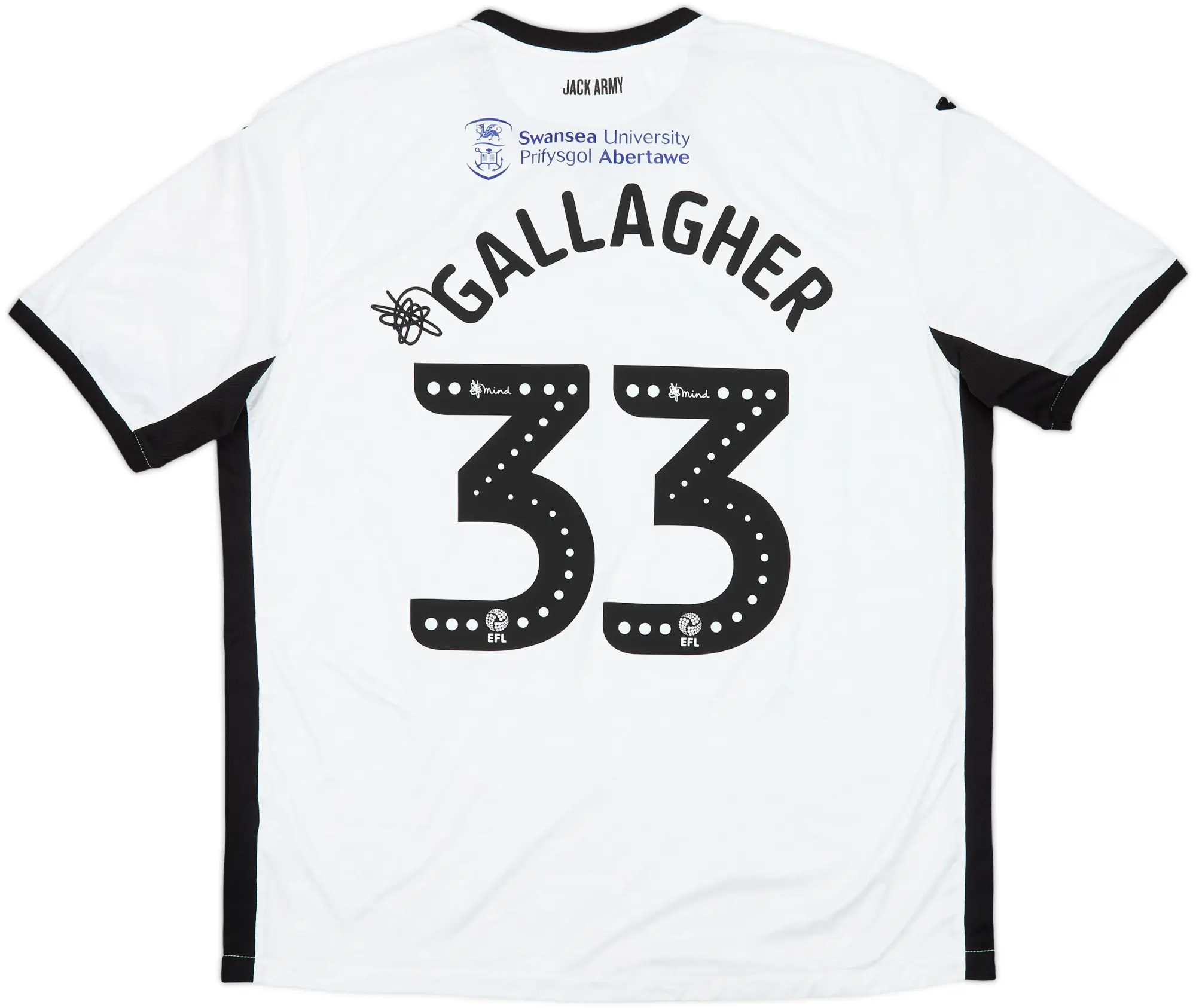 2019-20 Swansea Home Shirt Gallagher #33 - 7/10 - (XXL)