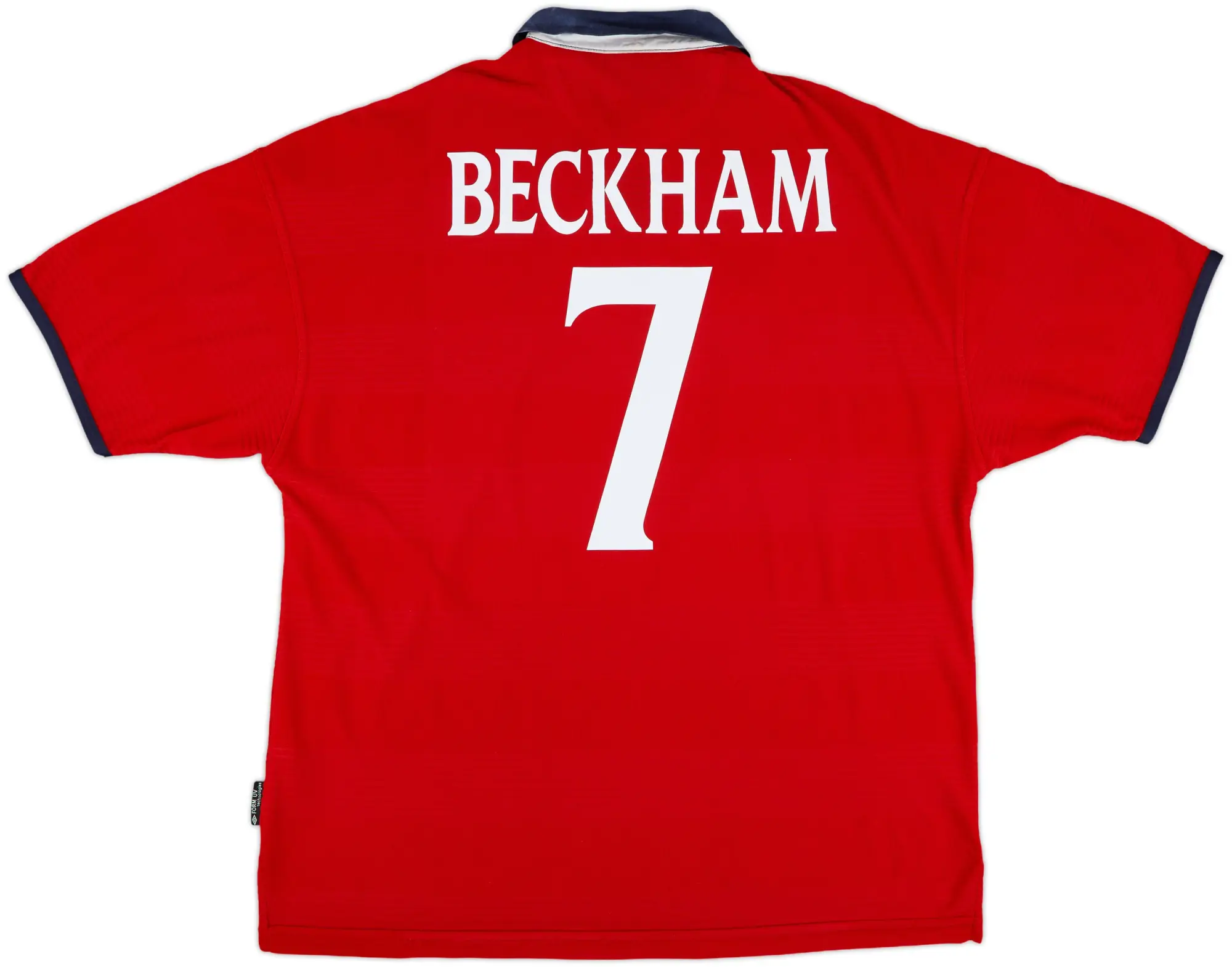 1999-01 England Away Shirt Beckham #7 - 5/10 - (XXL)