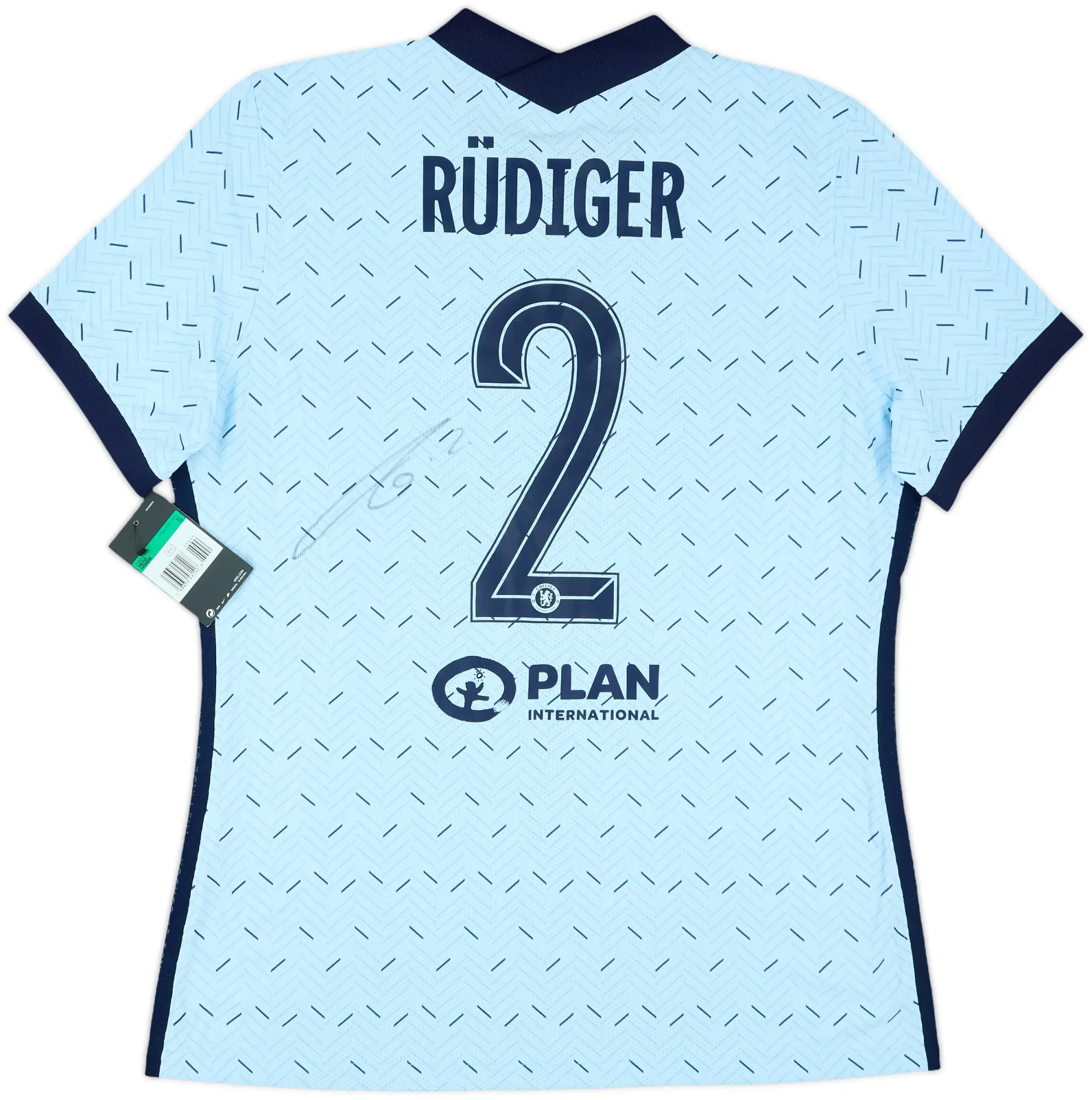 2020-21 Chelsea Player Issue Signed Away Shirt Rudiger #2