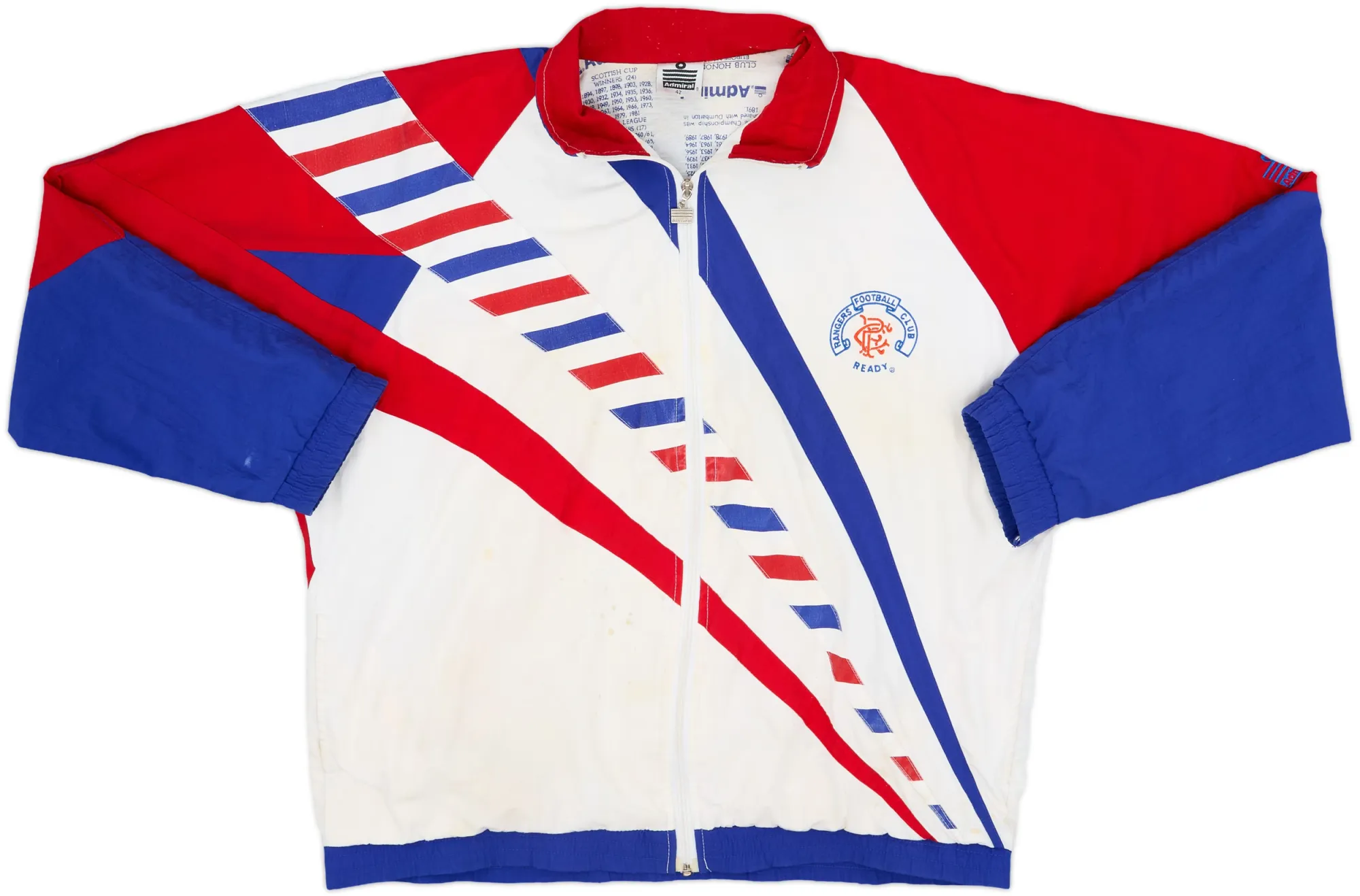 Admiral Rangers Mens SS Home Shirt 1990/92