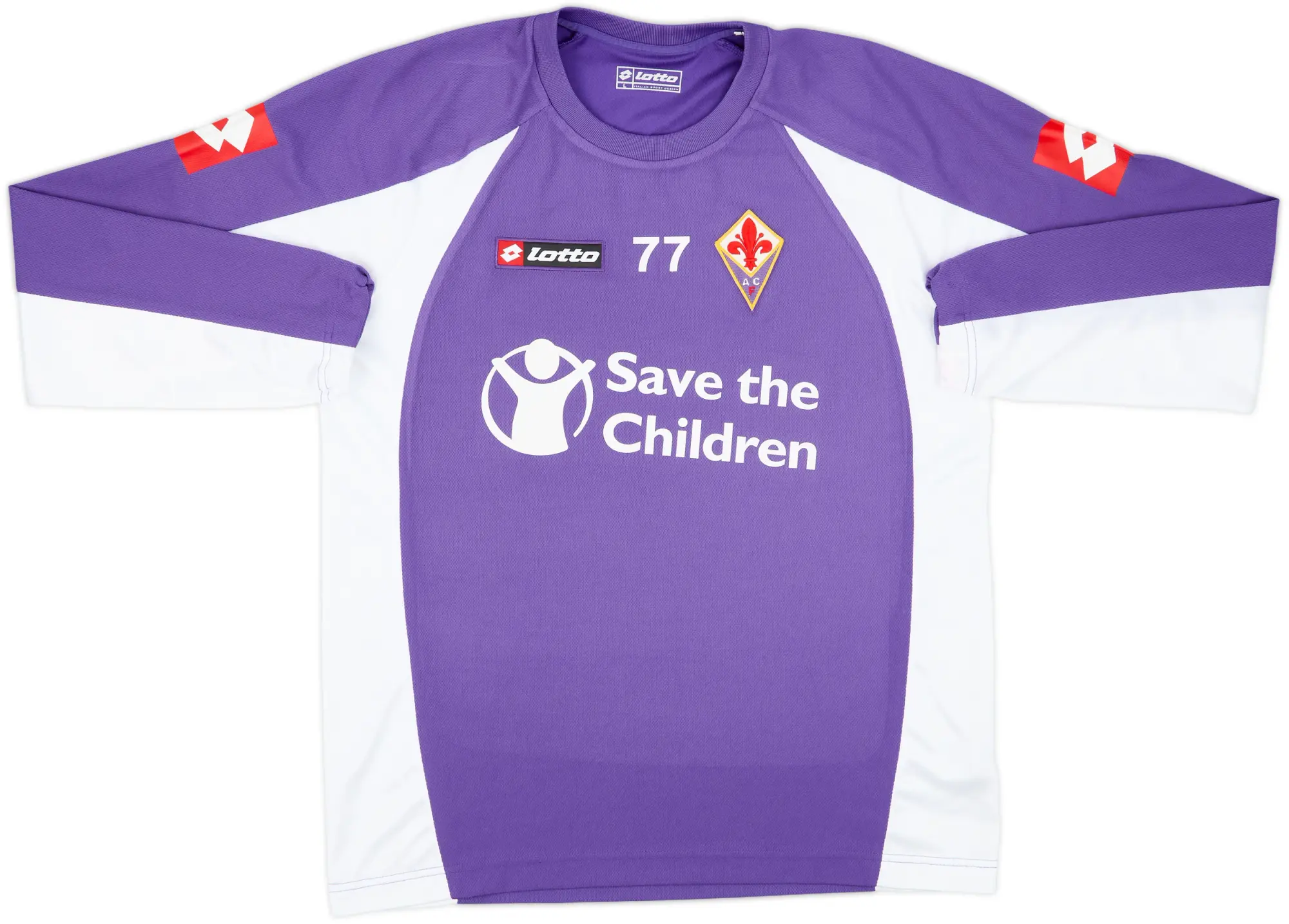 2008-09 Fiorentina Player Issue Lotto Sweat Top #77 - 8/10 - (L)