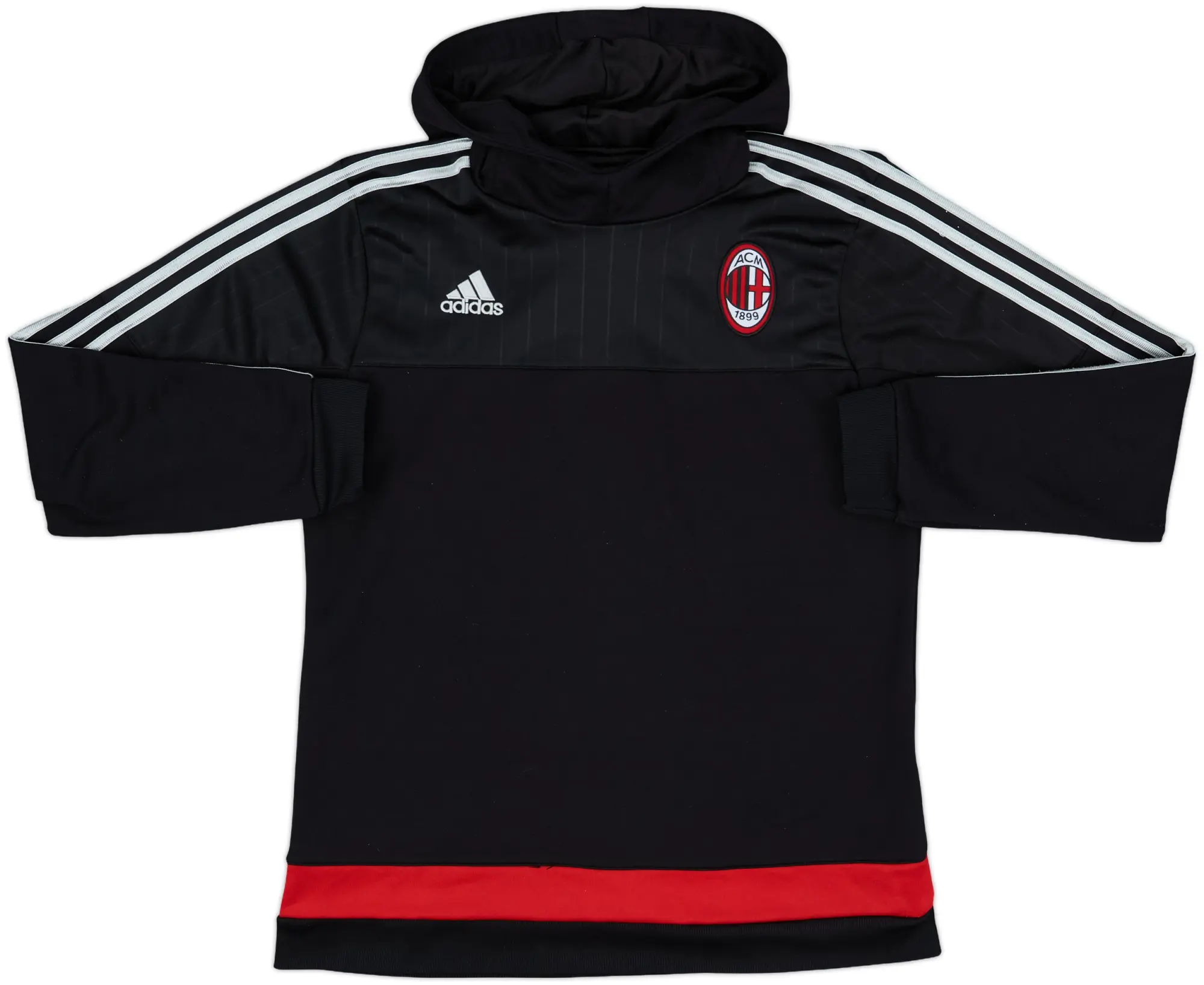 2015-16 AC Milan adidas Hooded Top - 8/10 - (L)