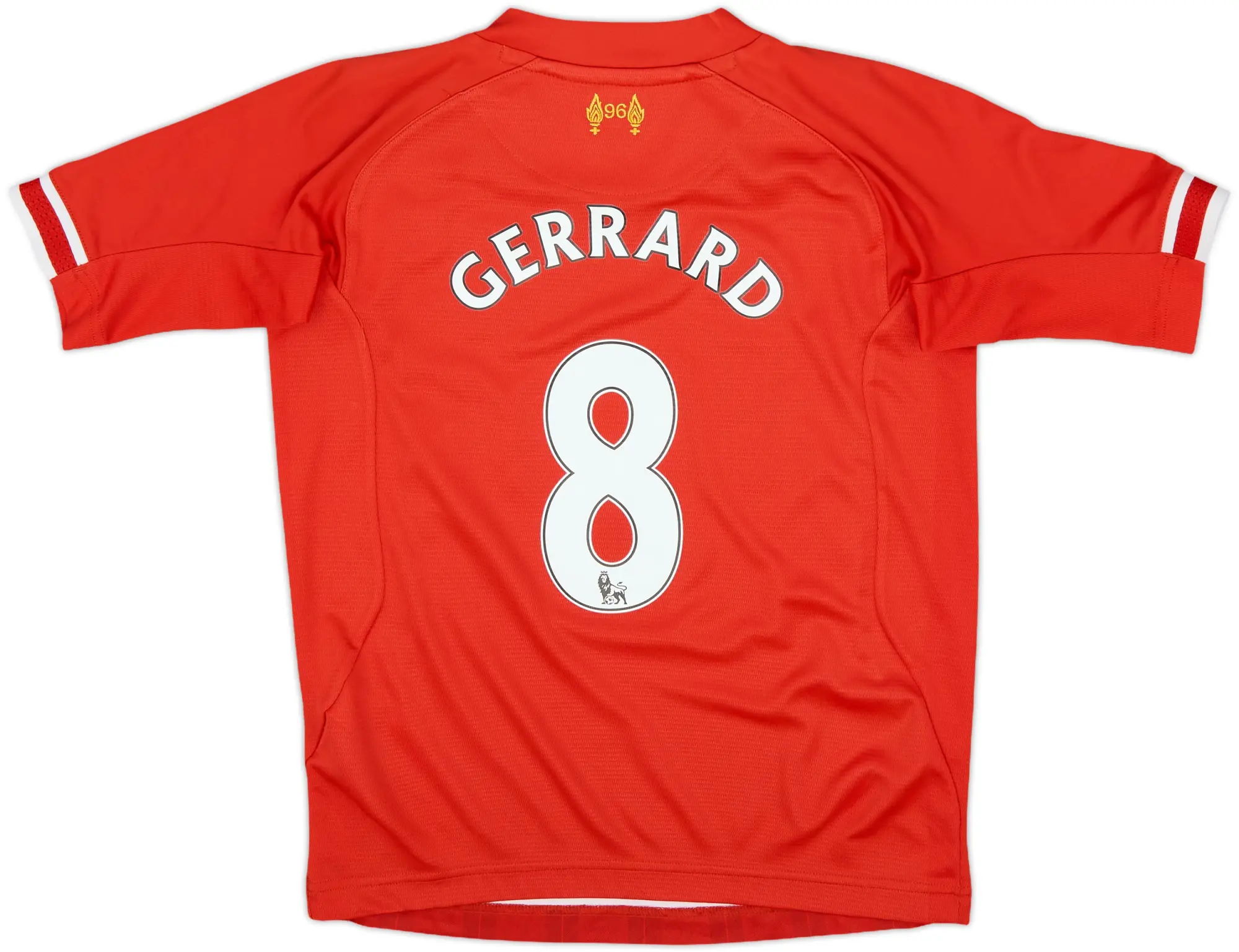 2013-14 Liverpool Home Shirt Gerrard #8 - 7/10 - (S.Boys)