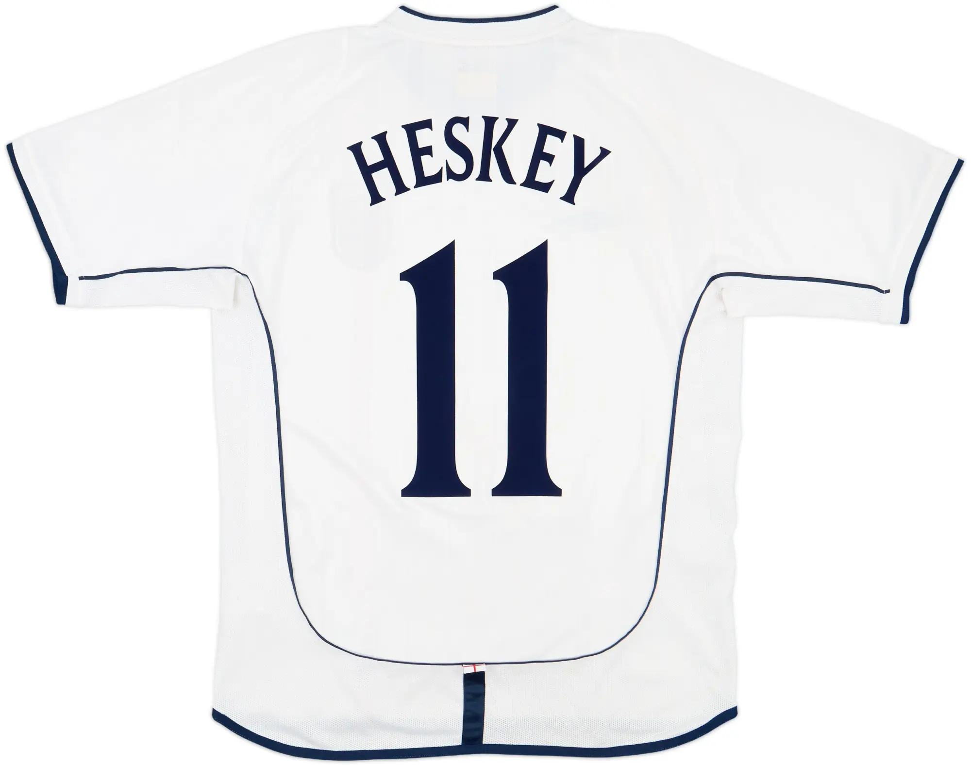 2001-03 England Home Shirt Heskey #11 - 6/10 - (M)