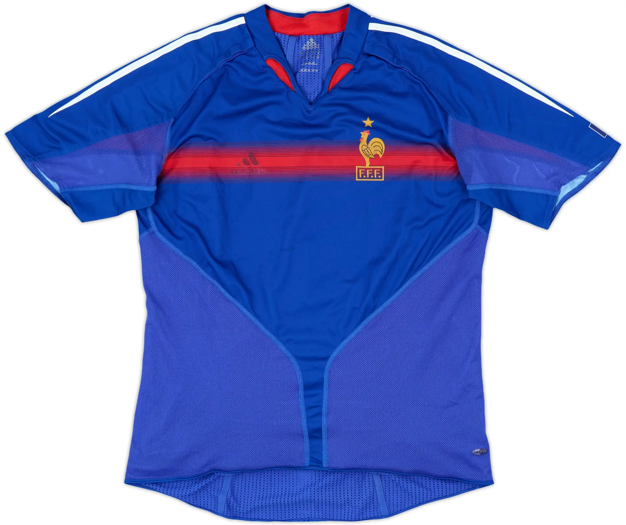 adidas France Mens SS Player Issue Home Shirt 2004