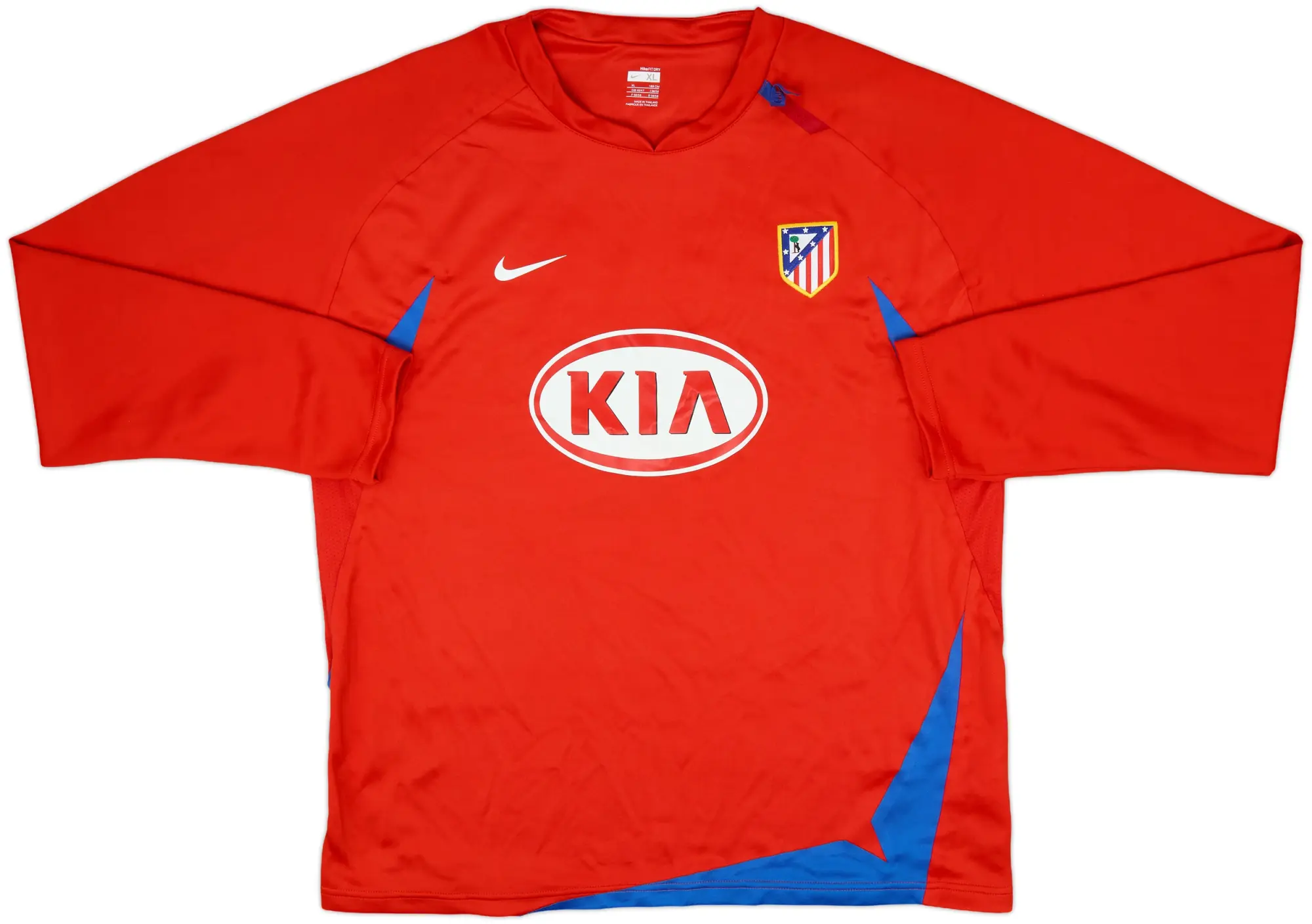 2007-08 Atletico Madrid Player Issue Nike Drill Top - 5/10 - (XL)