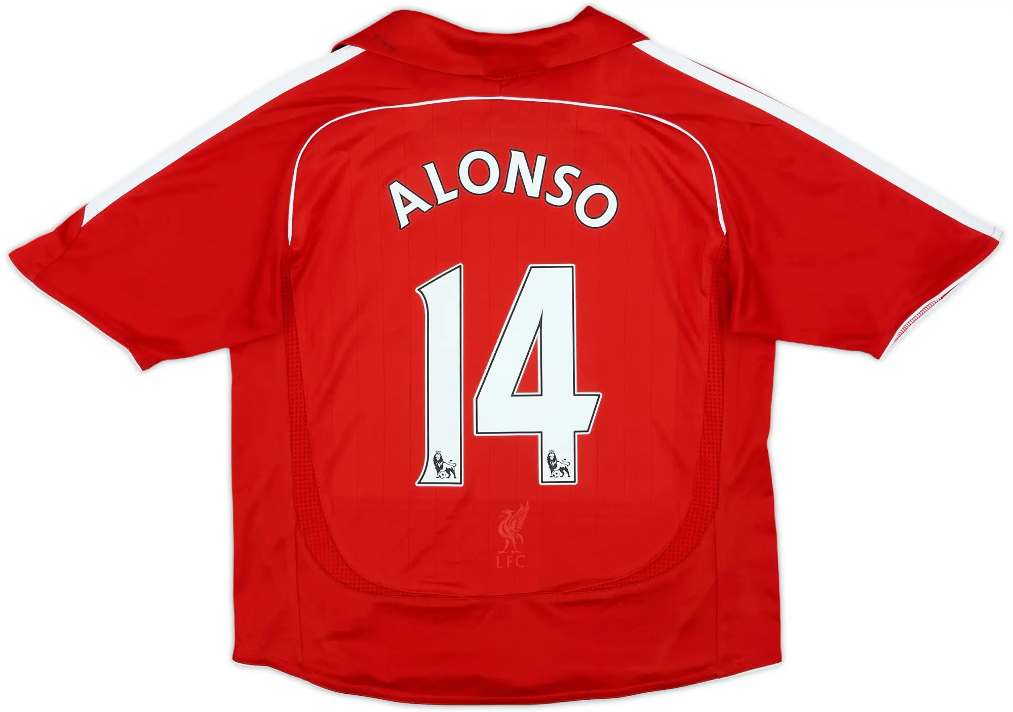 2006-08 Liverpool Home Shirt Alonso #14 - 8/10 - (7-8 Years)