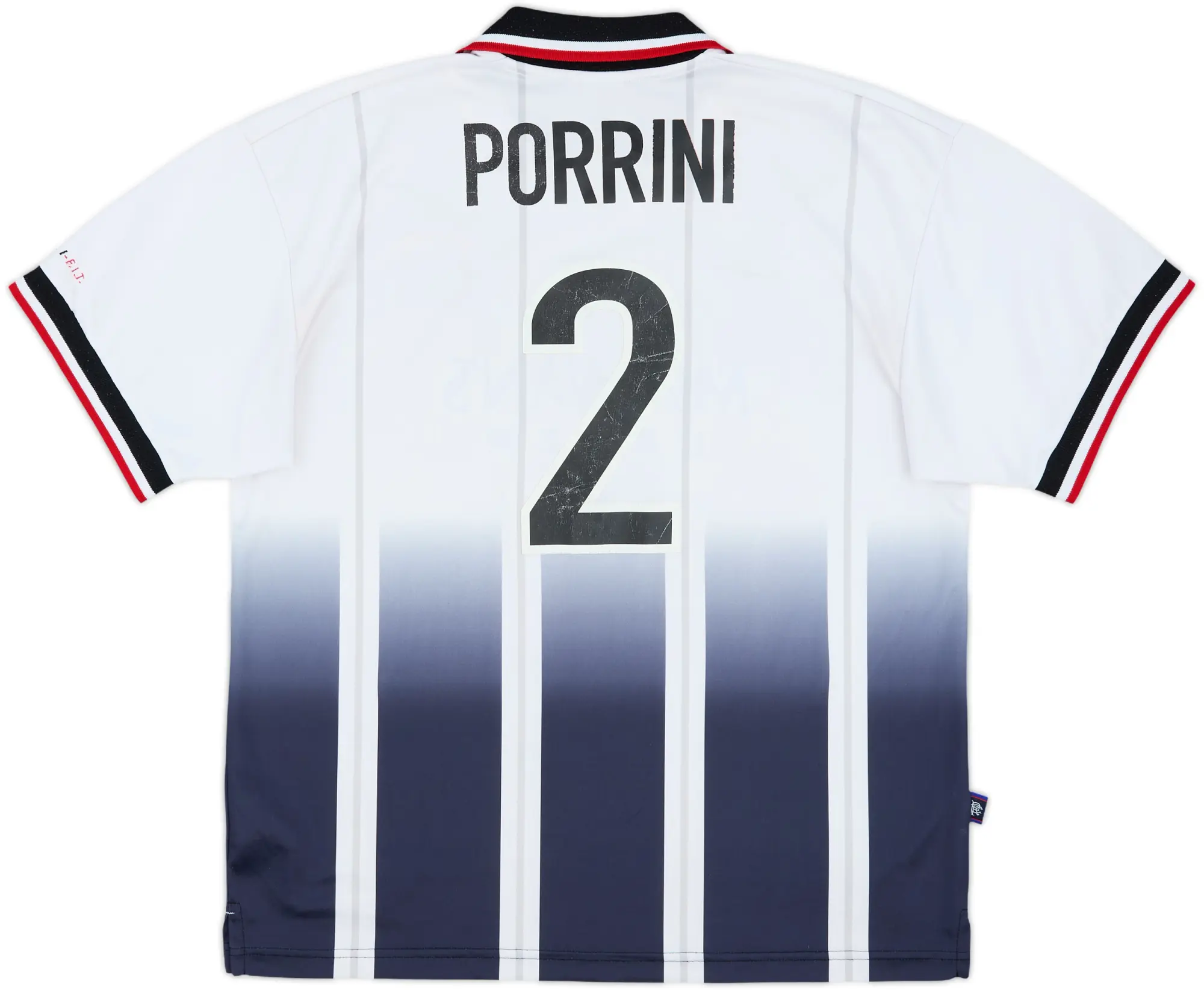 1997-99 Rangers Away Shirt Porrini #2 - 7/10 - (L)