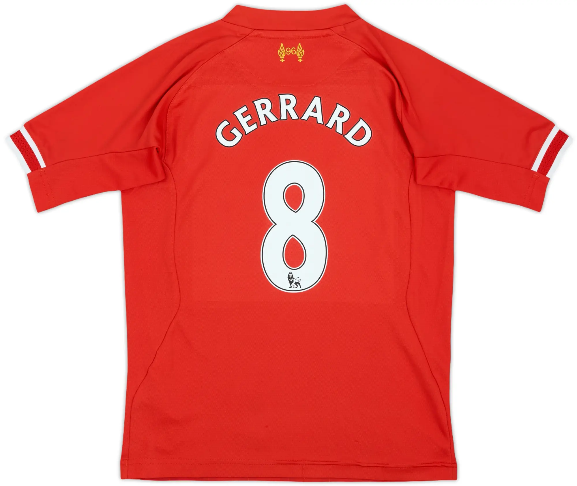 2013-14 Liverpool Home Shirt Gerrard #8 - 6/10 - (M.Boys)