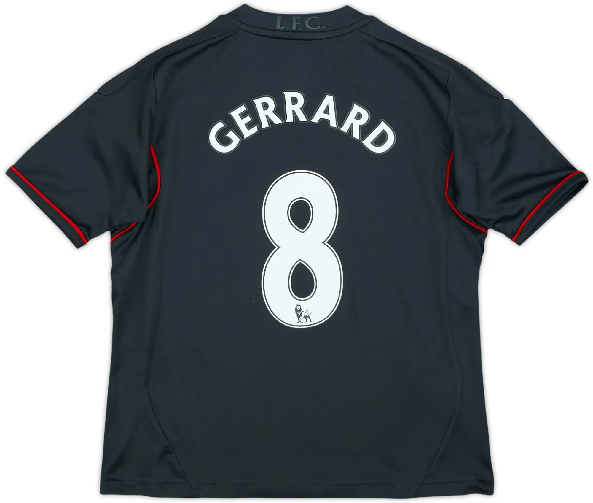 2011-12 Liverpool Away Shirt Gerrard #8 - 8/10 - (S.Boys)