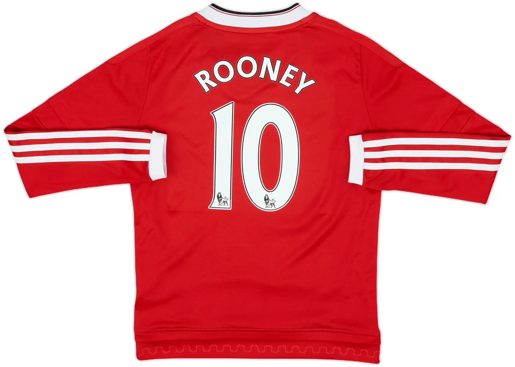 2015-16 Manchester United Home L/S Shirt Rooney #10 - 8/10 - (S.Boys)