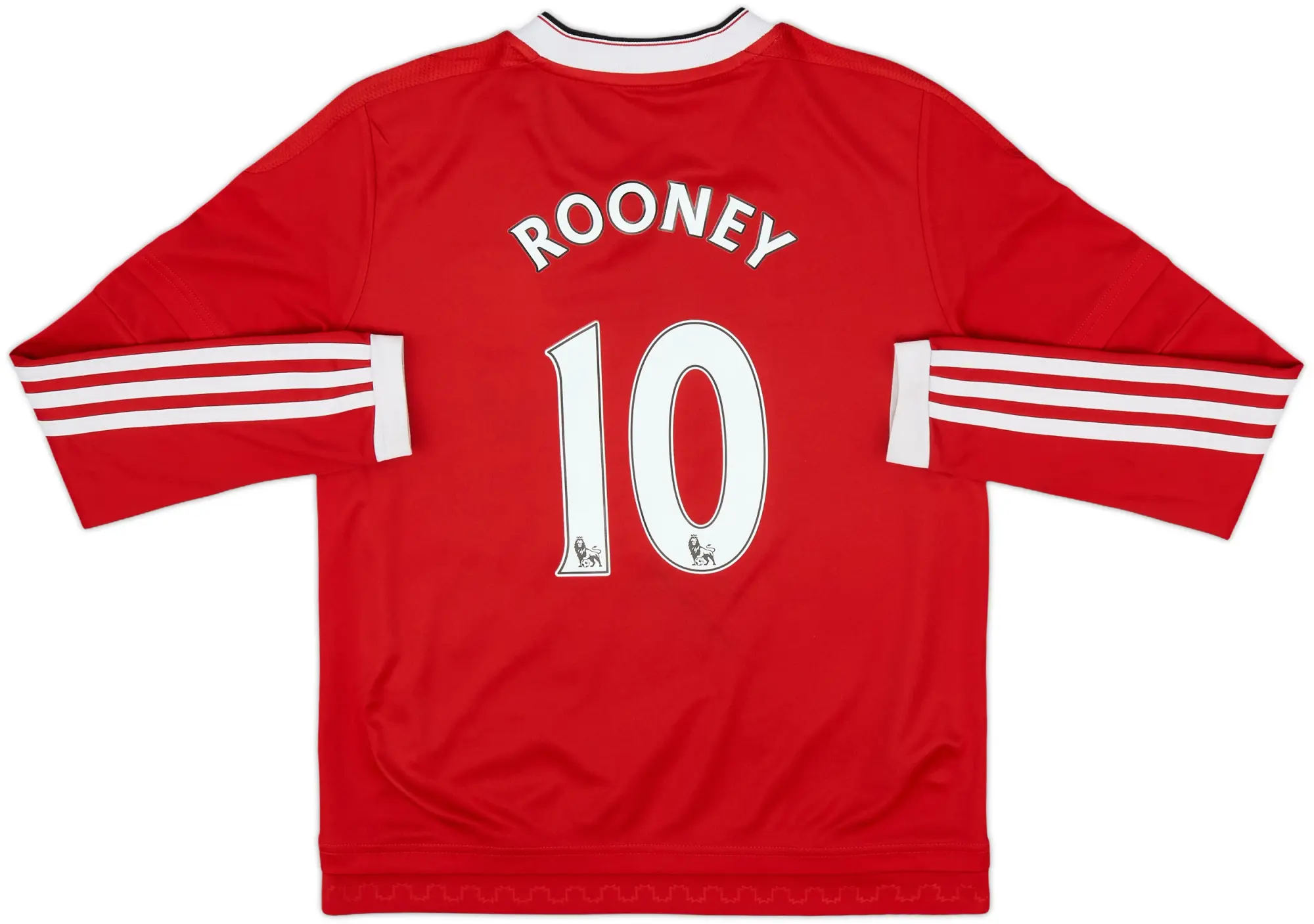2015-16 Manchester United Home L/S Shirt Rooney #10 - 8/10 - (M.Boys)