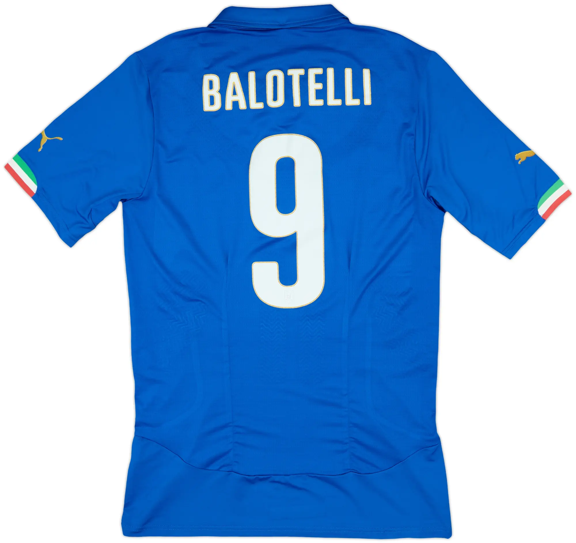 2014-15 Italy Authentic Home Shirt Balotelli #9 (XXL)