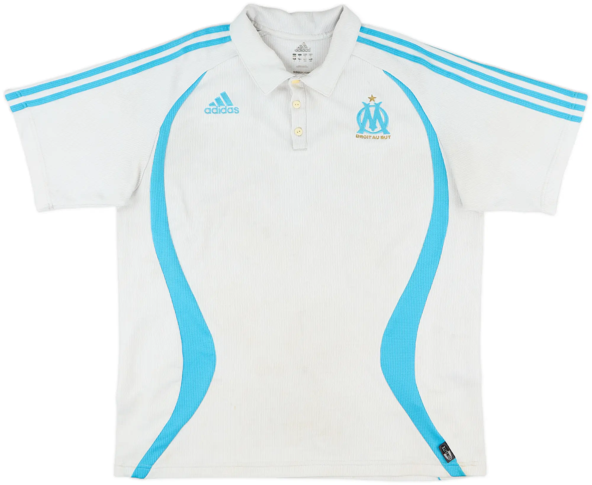 2006-07 Olympique Marseille adidas Polo Shirt - 5/10 - (L)