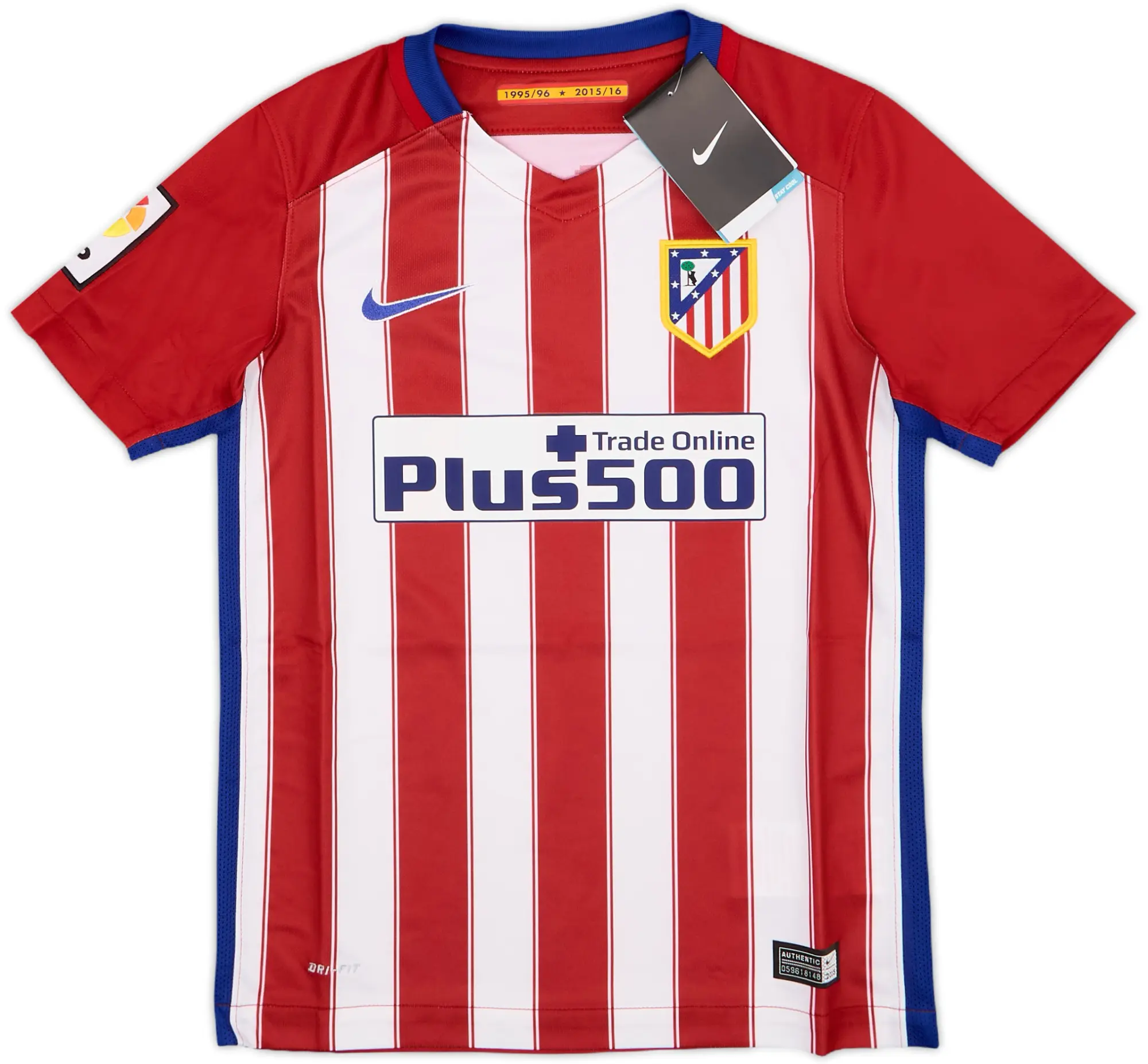 Nike Atlético Madrid Boys SS Home Shirt 2015/16
