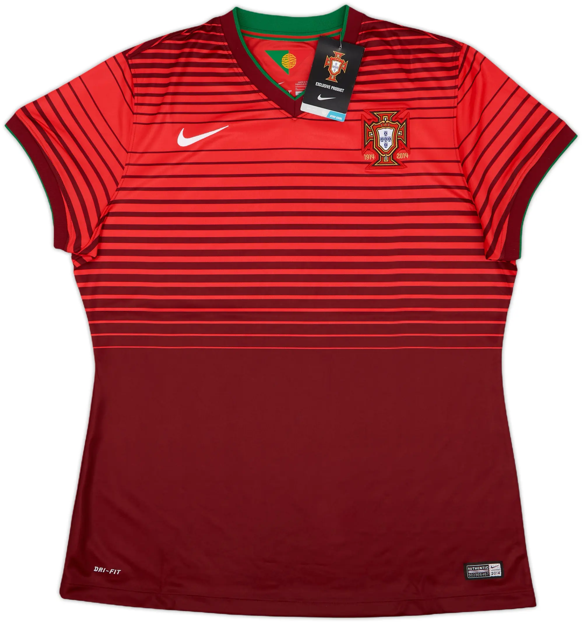 2014-15 Portugal Home Shirt (Women's XL)