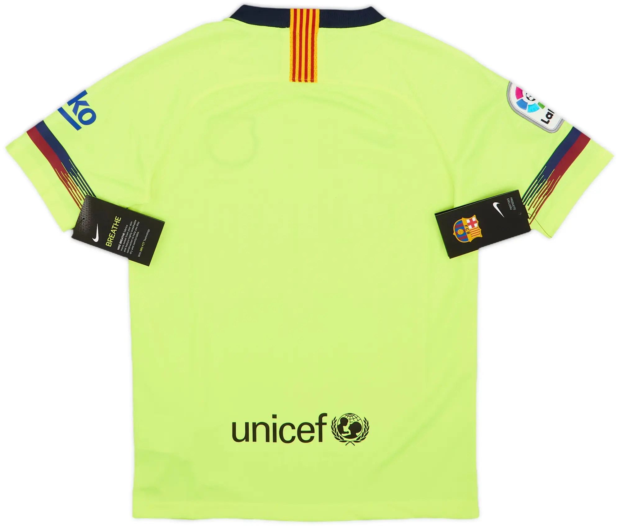 Nike Barcelona Boys SS Away Shirt 2018/19
