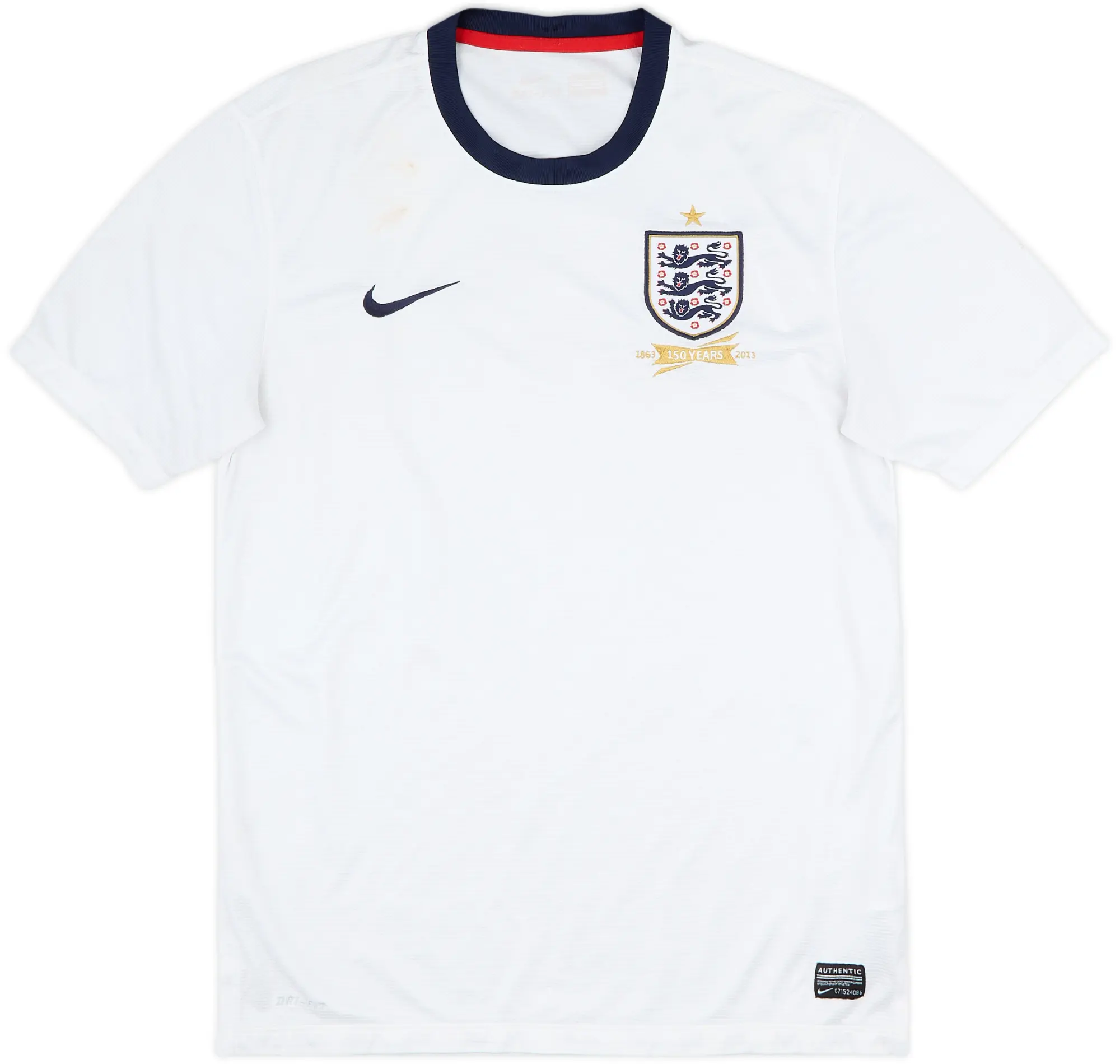2013 England 150th Anniversary Home Shirt - 4/10 - (M)