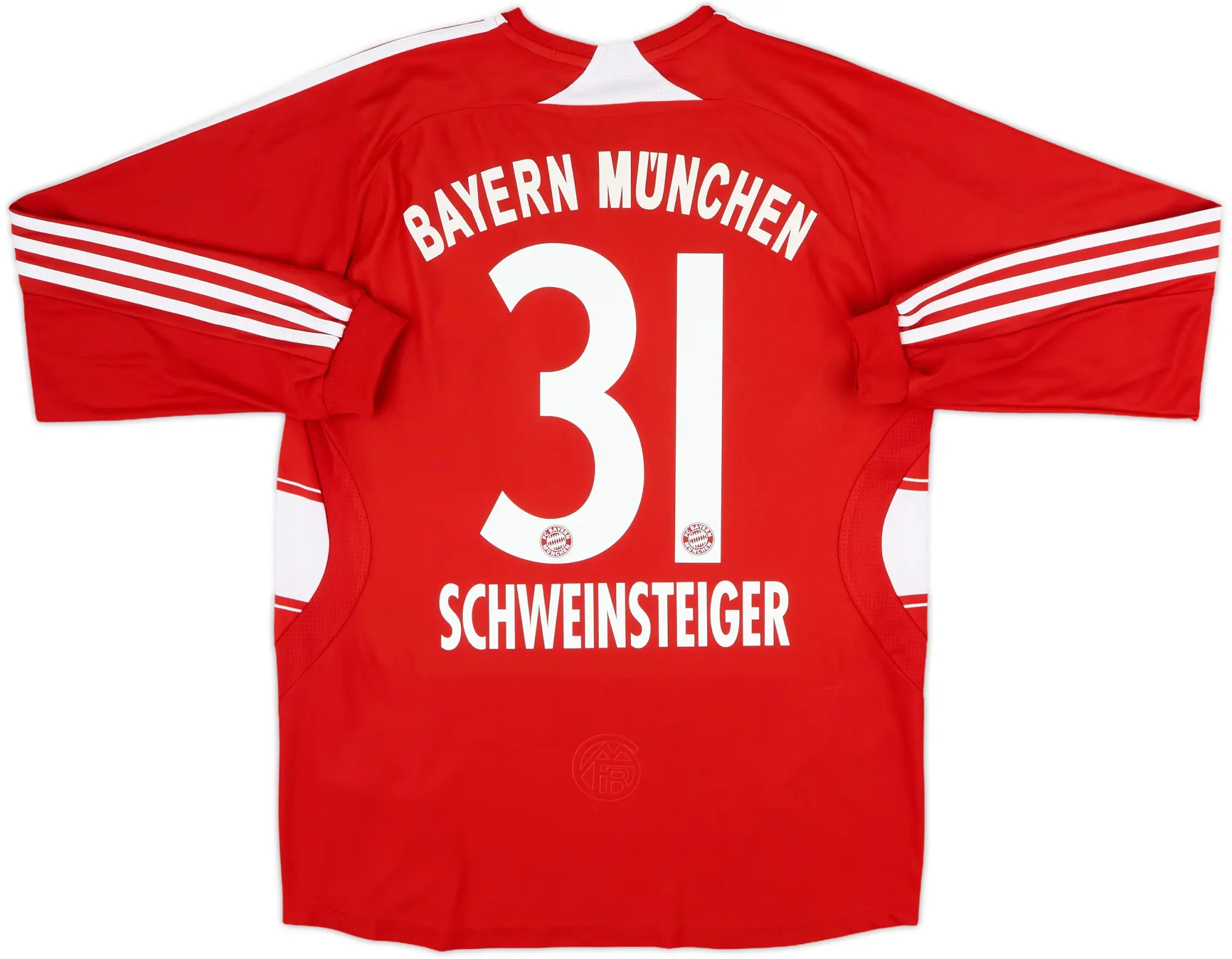 adidas Bayern Munich Boys LS Home Shirt 2008/09