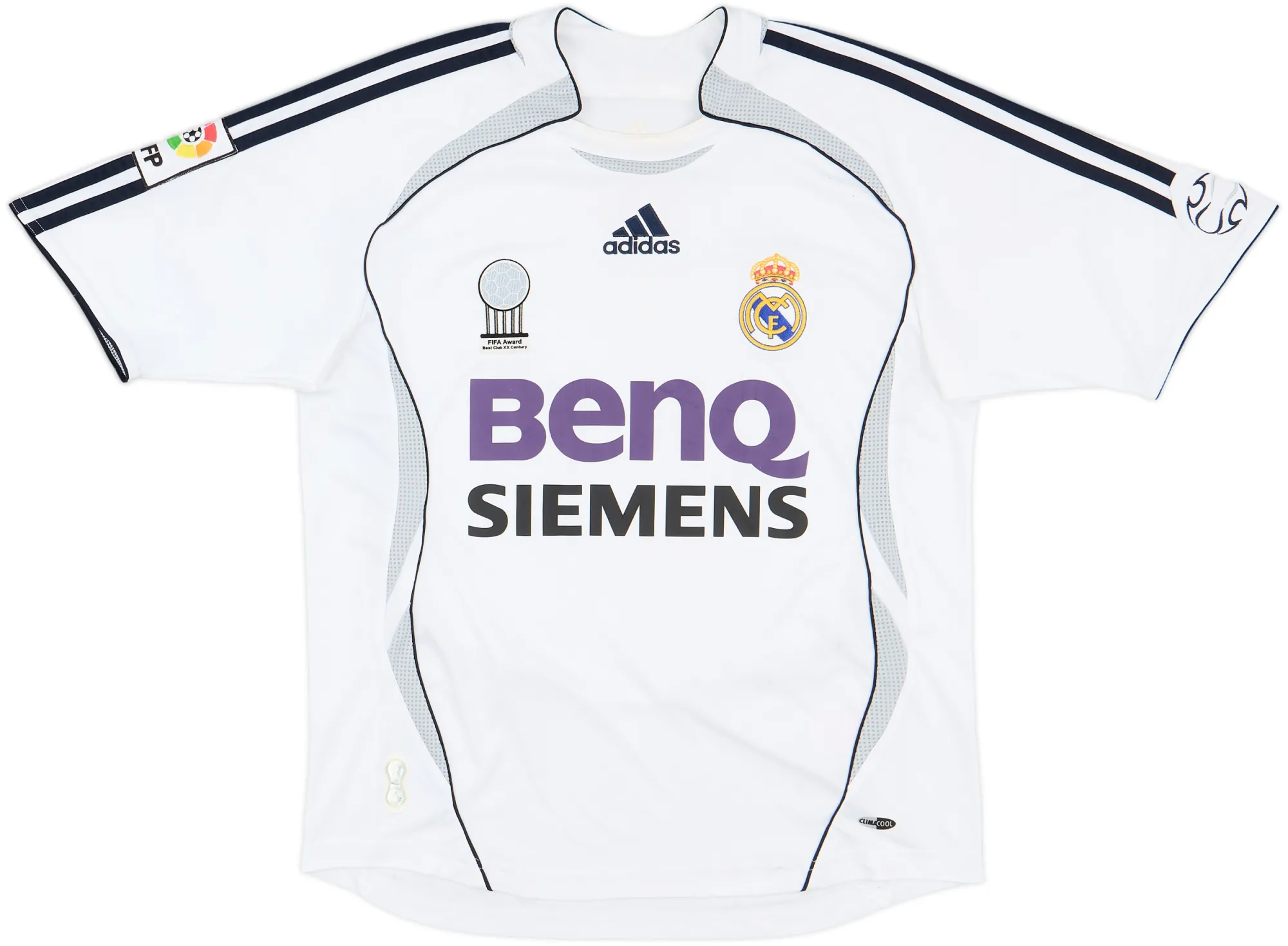 adidas Real Madrid Boys SS Home Shirt 2006/07