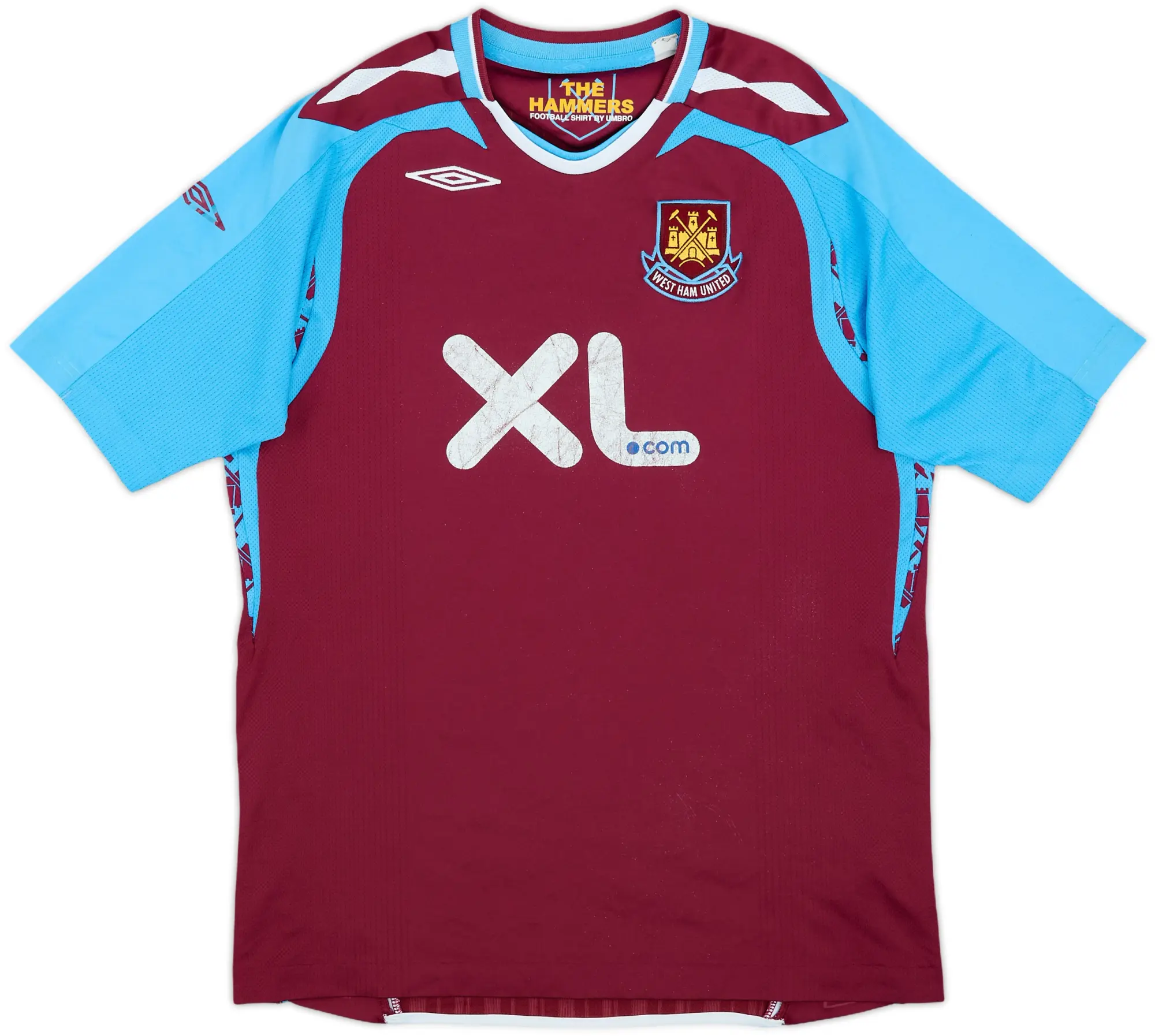 Umbro West Ham United Boys SS Home Shirt 2007/08