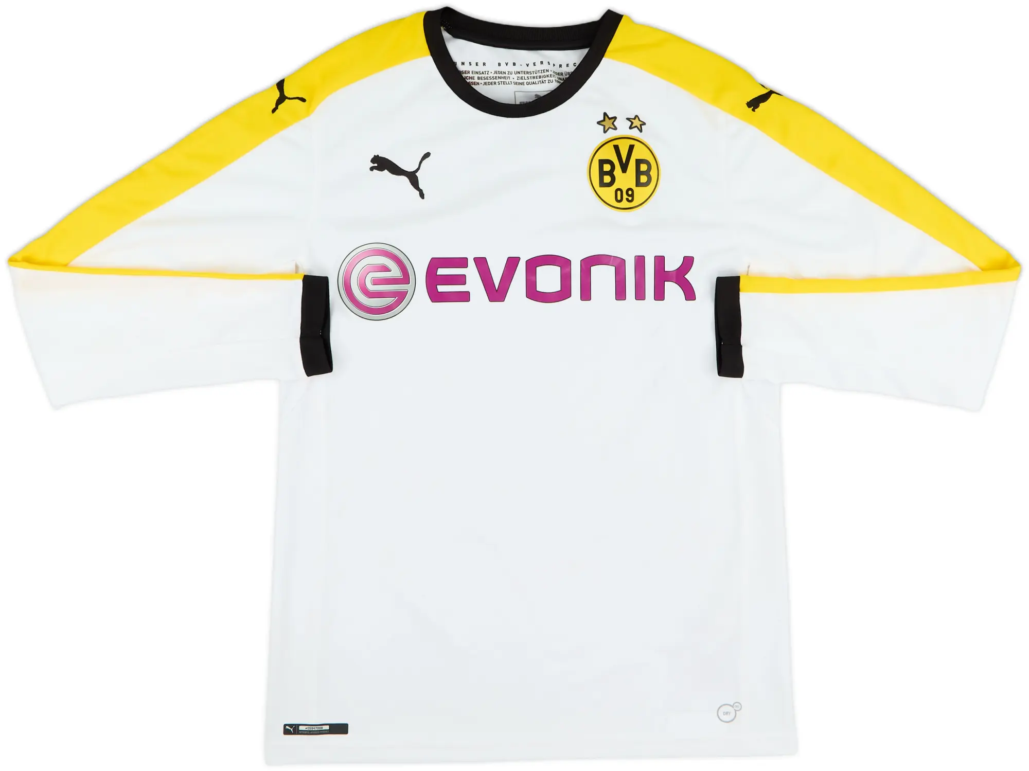 2015-16 Borussia Dortmund Third L/S Shirt - 9/10 - (S)