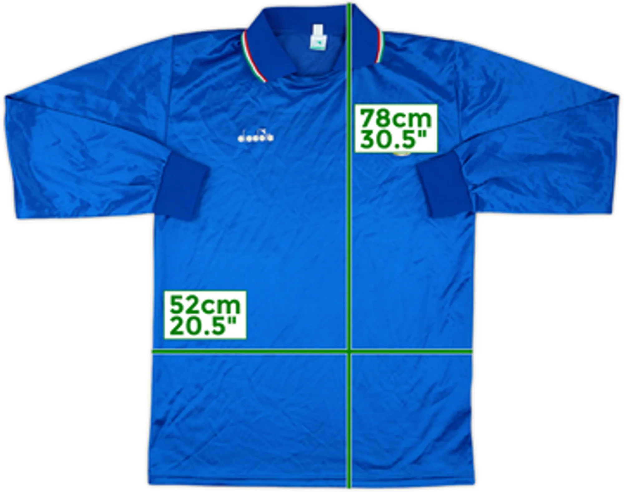 Diadora Italy Mens LS Home Shirt 1986