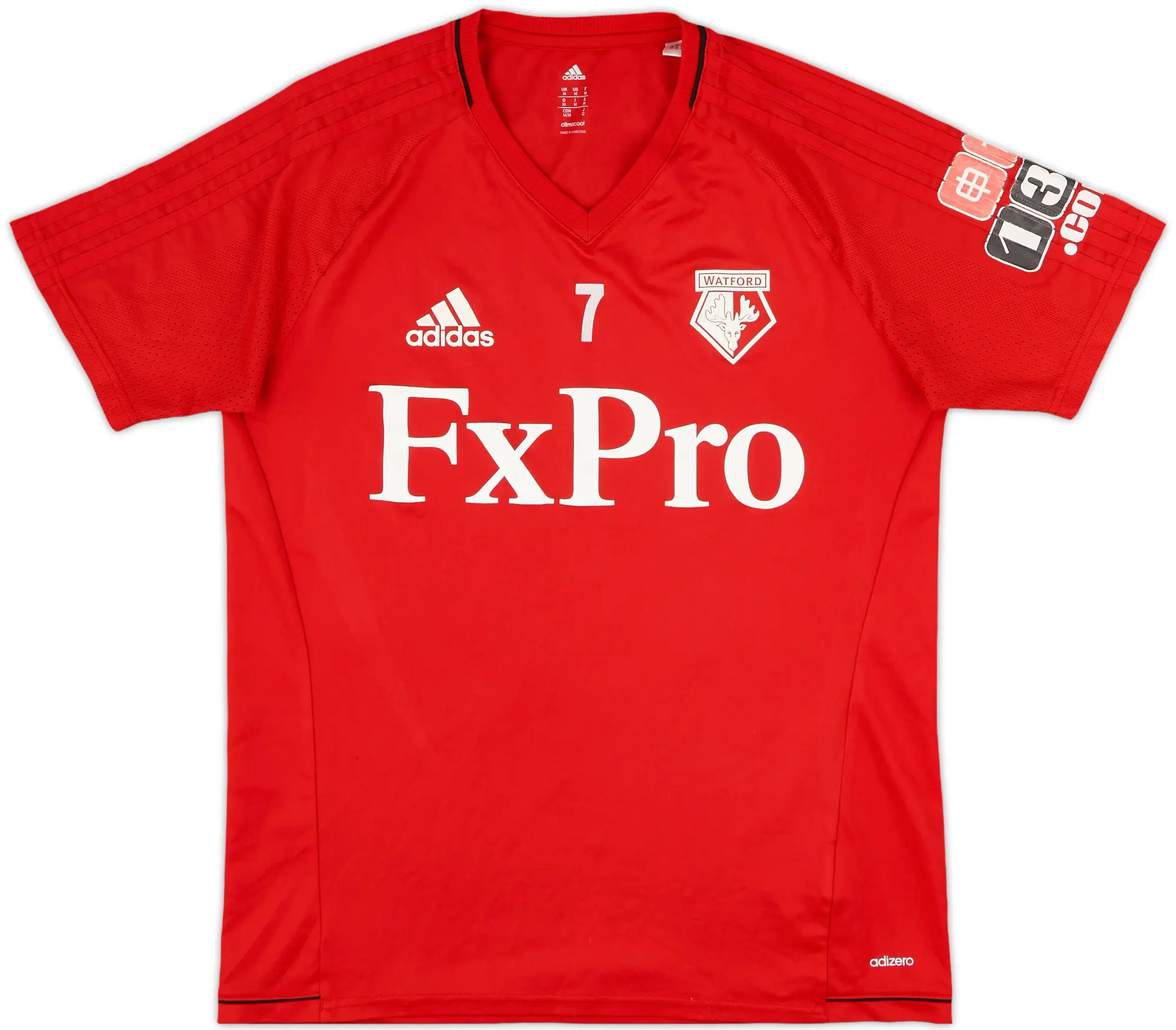 2017-18 Watford Player Issue adidas Training Shirt #7 - 6/10 - (M)