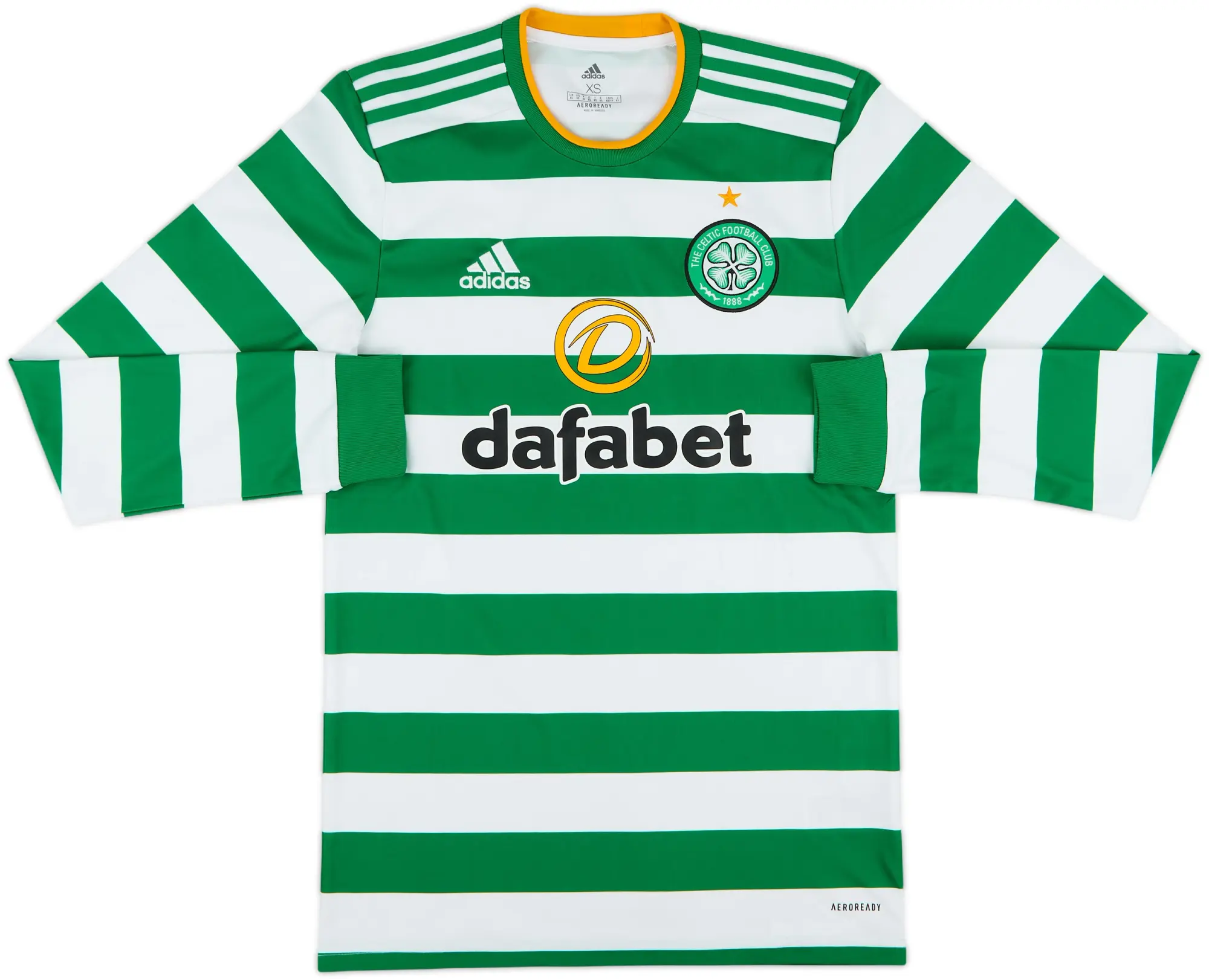 adidas Celtic Mens LS Home Shirt 2020/21