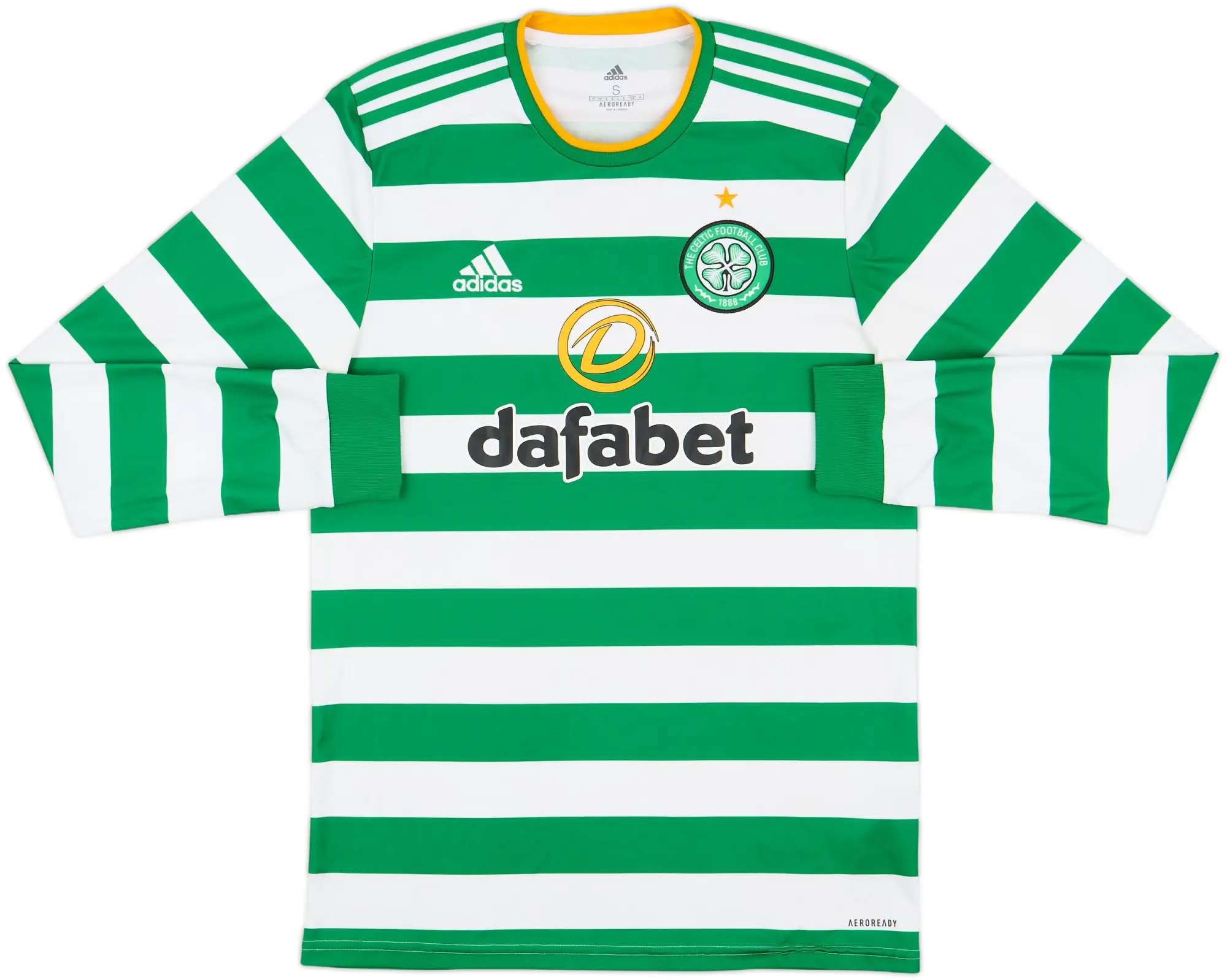 adidas Celtic Mens LS Home Shirt 2020/21
