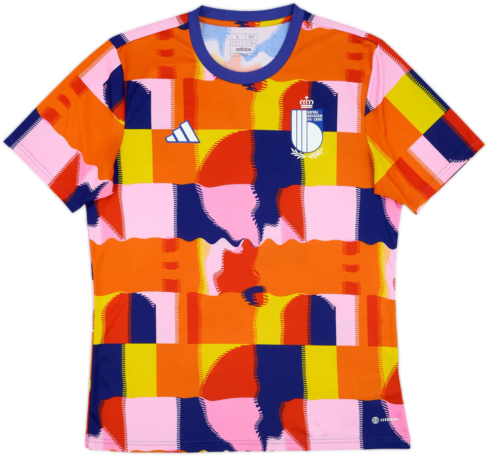 2022-24 Belgium adidas Pre-Match Training Shirt - 10/10 - (L)