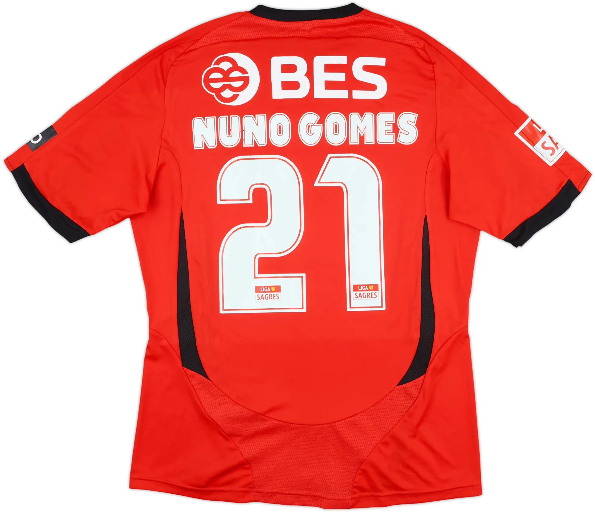 2008-09 Benfica Match Issue Home Shirt Nuno Gomes #21