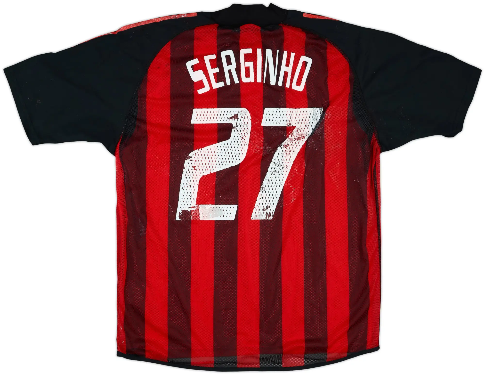 2002-03 AC Milan Match Issue Home Shirt Serginho #27