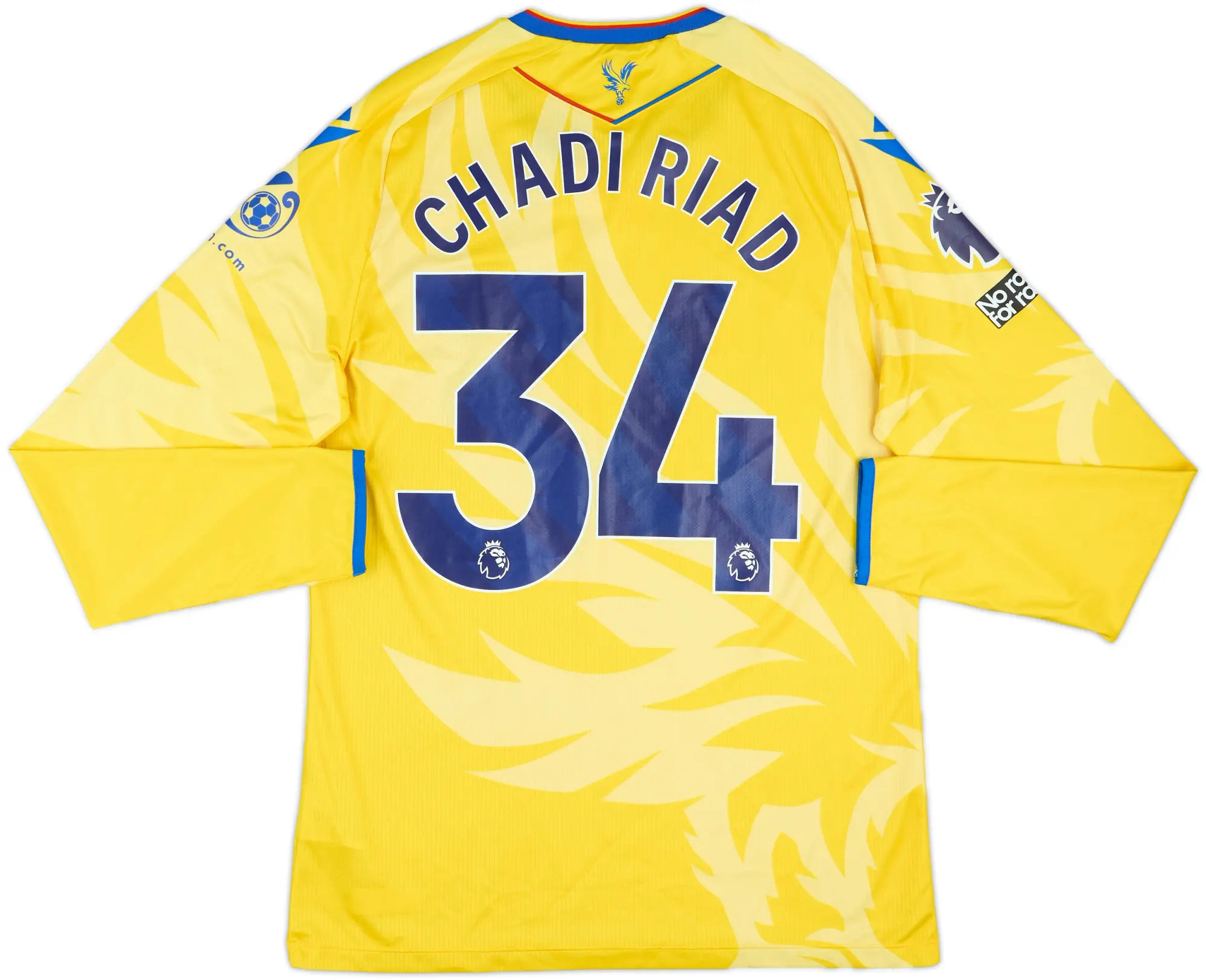 2024-25 Crystal Palace Match Issue Away L/S Shirt Chadi Riad #34