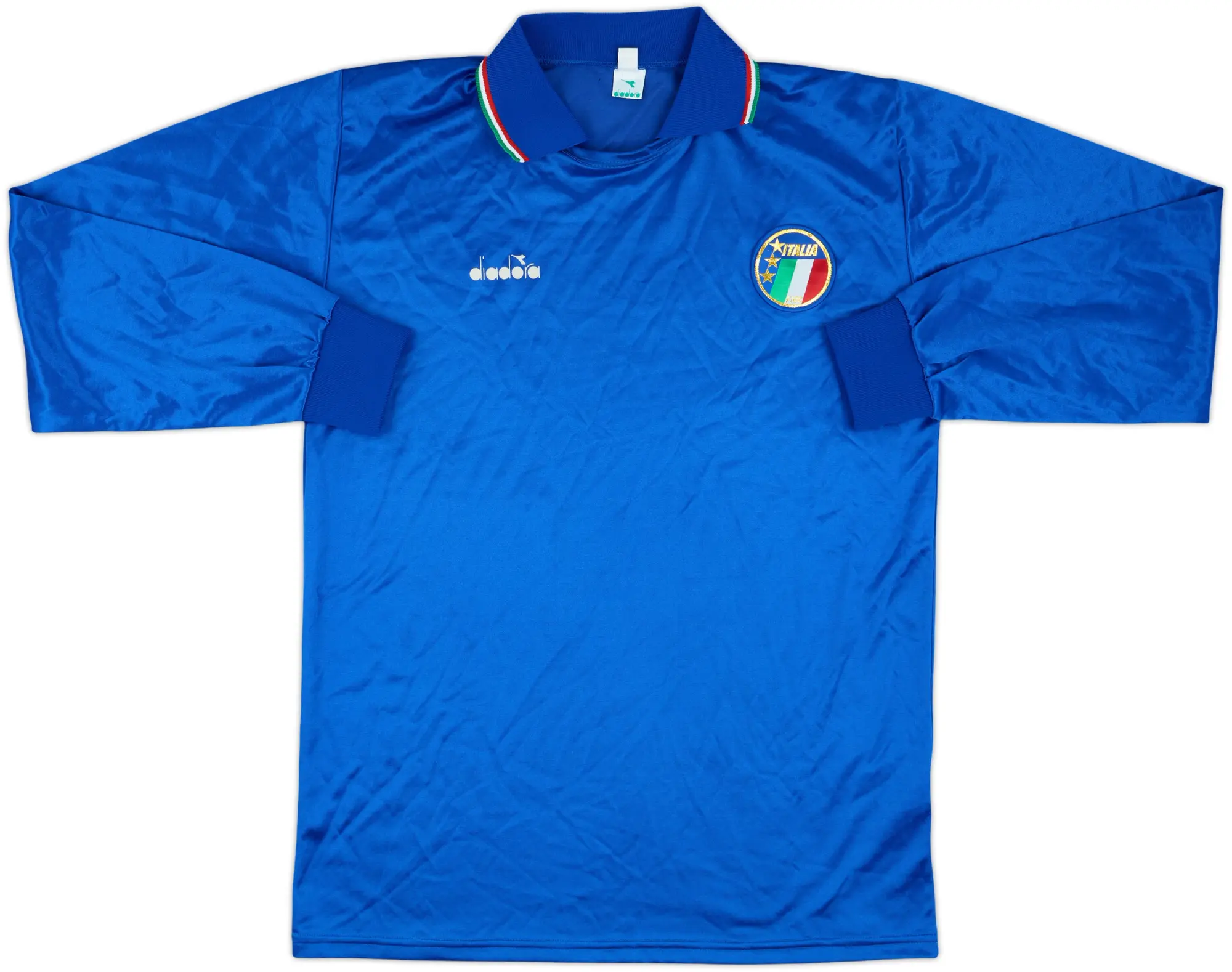 1986-88 Italy Home L/S Shirt - 7/10 - (XL)
