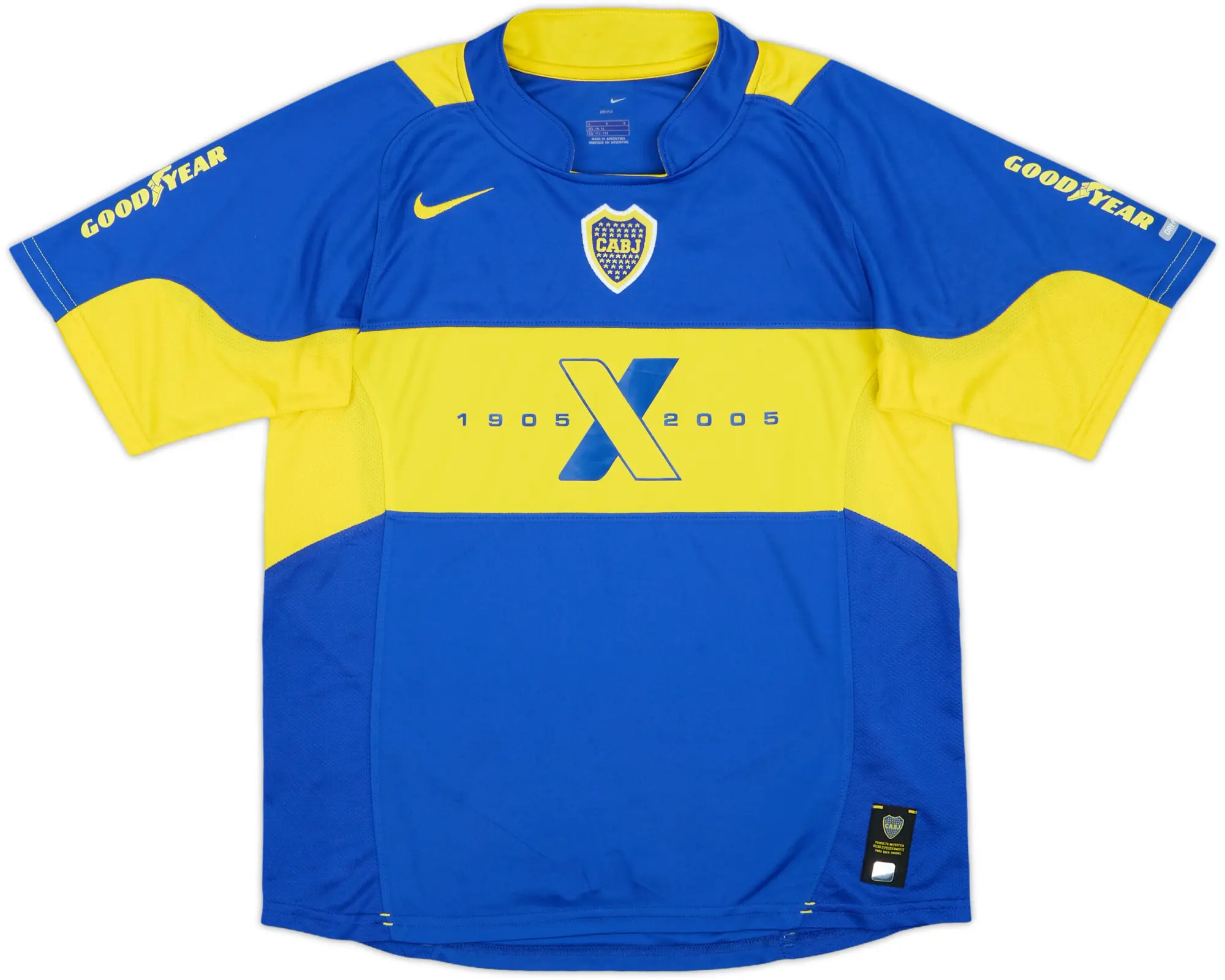 Nike Boca Juniors Boys SS Home Shirt 2003/04