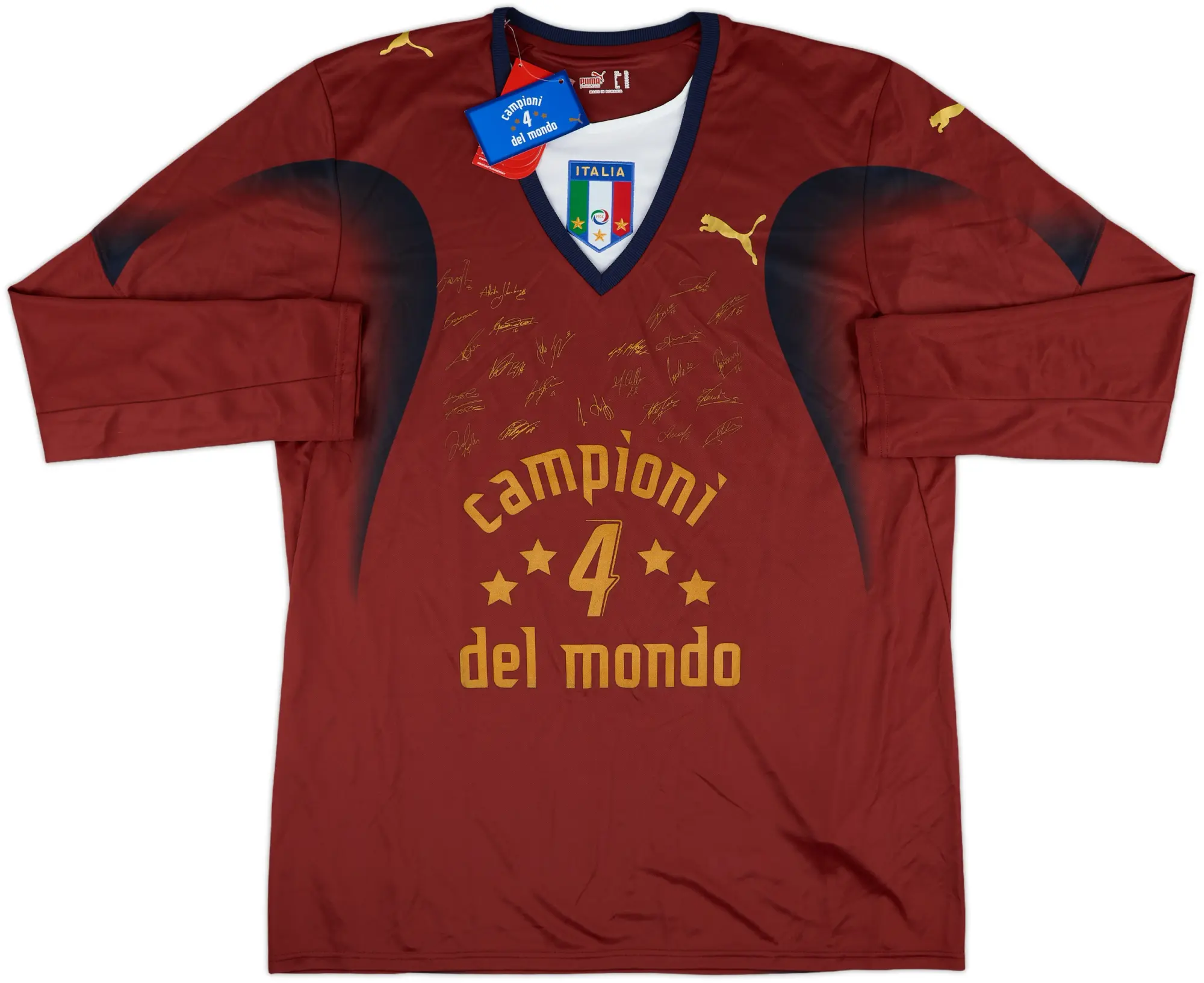 2006 Italy 'Campioni Del Mondo' 'Signed' GK Shirt (XL)