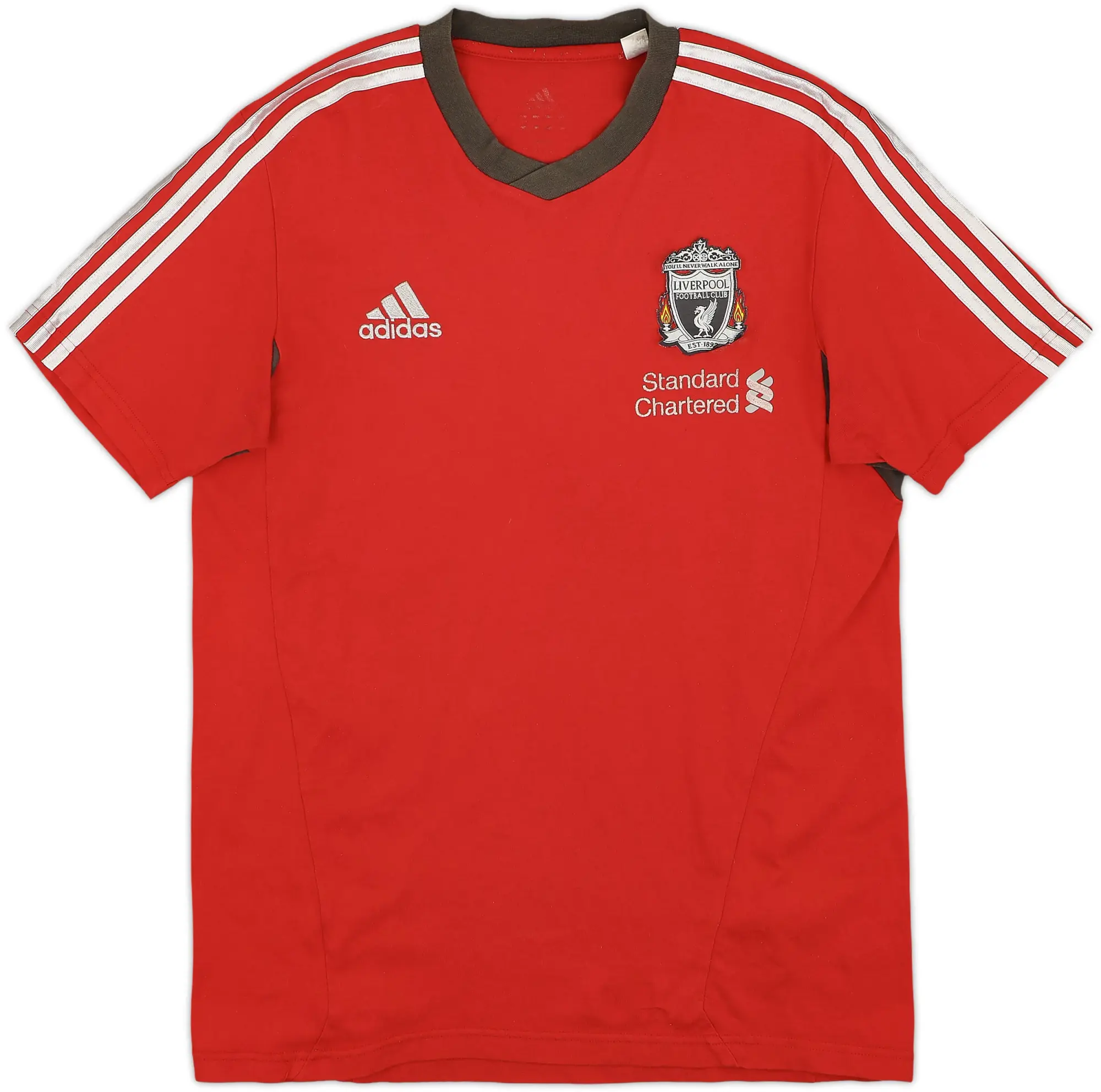 2011-12 Liverpool adidas Cotton Tee - 5/10 - (M)