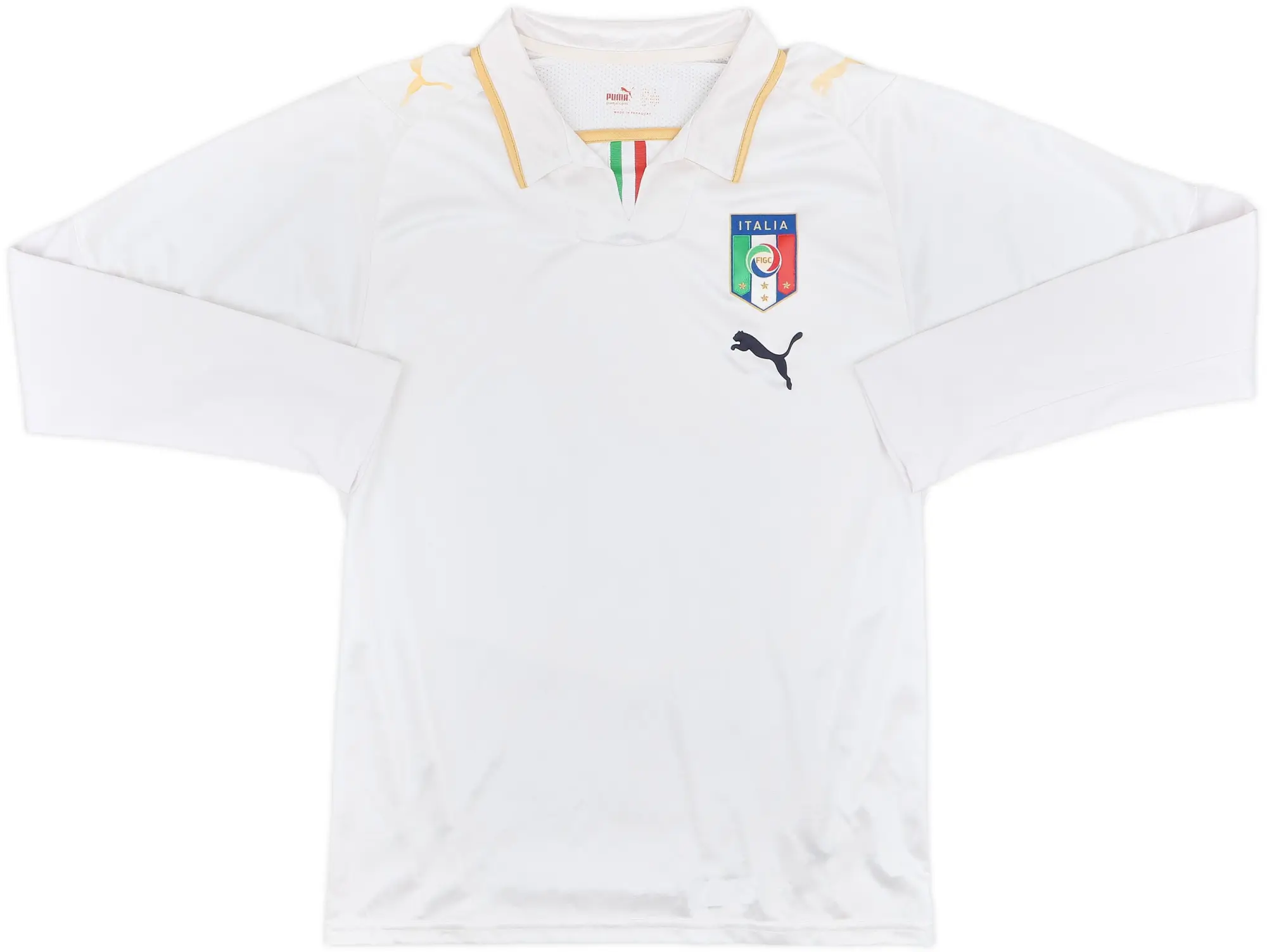 2007-08 Italy Away L/S Shirt - 4/10 - (S)