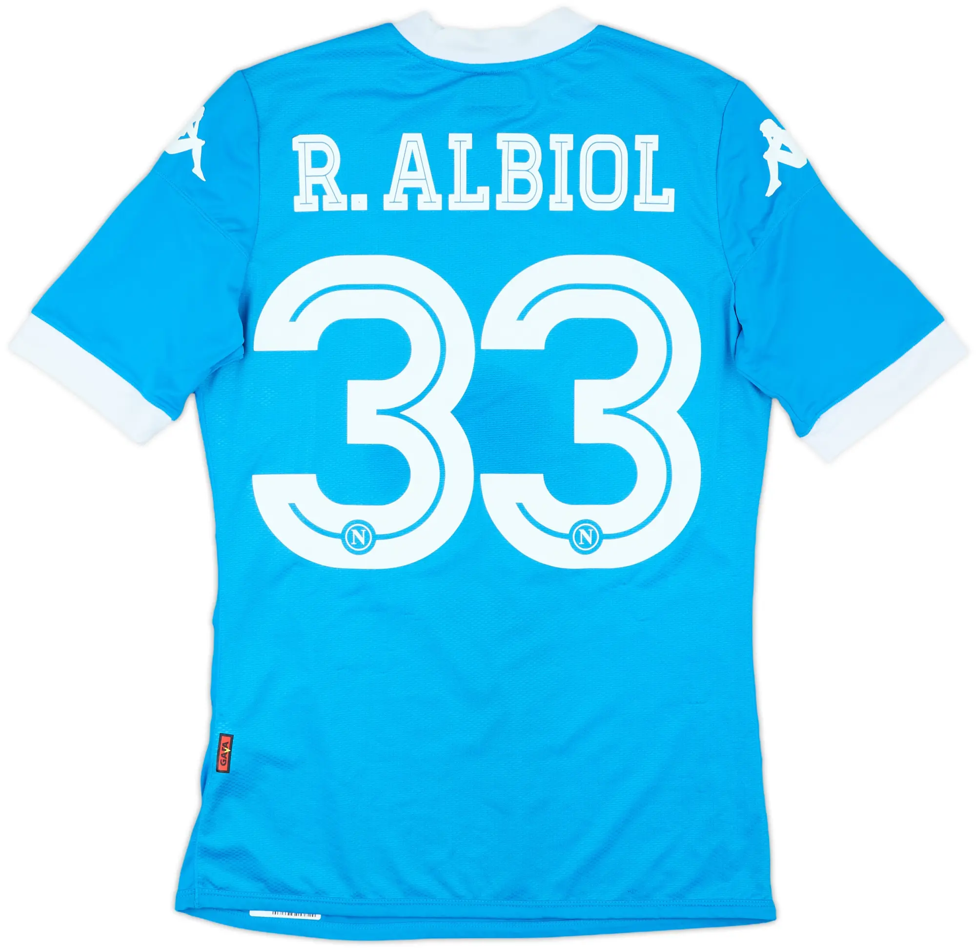 2015-16 Napoli Authentic Home Shirt R.Albiol #33 - 8/10 - (M)