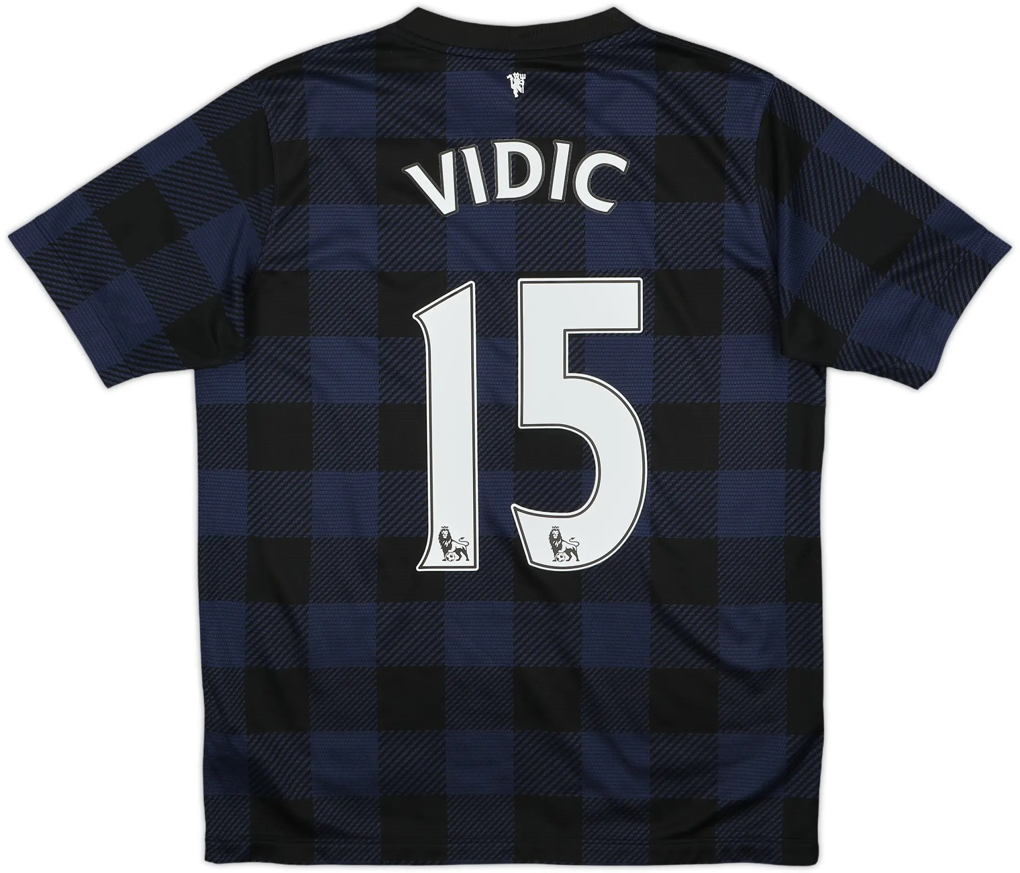 2013-14 Manchester United Away Shirt Vidic #15 - 9/10 - (XL.Boys)