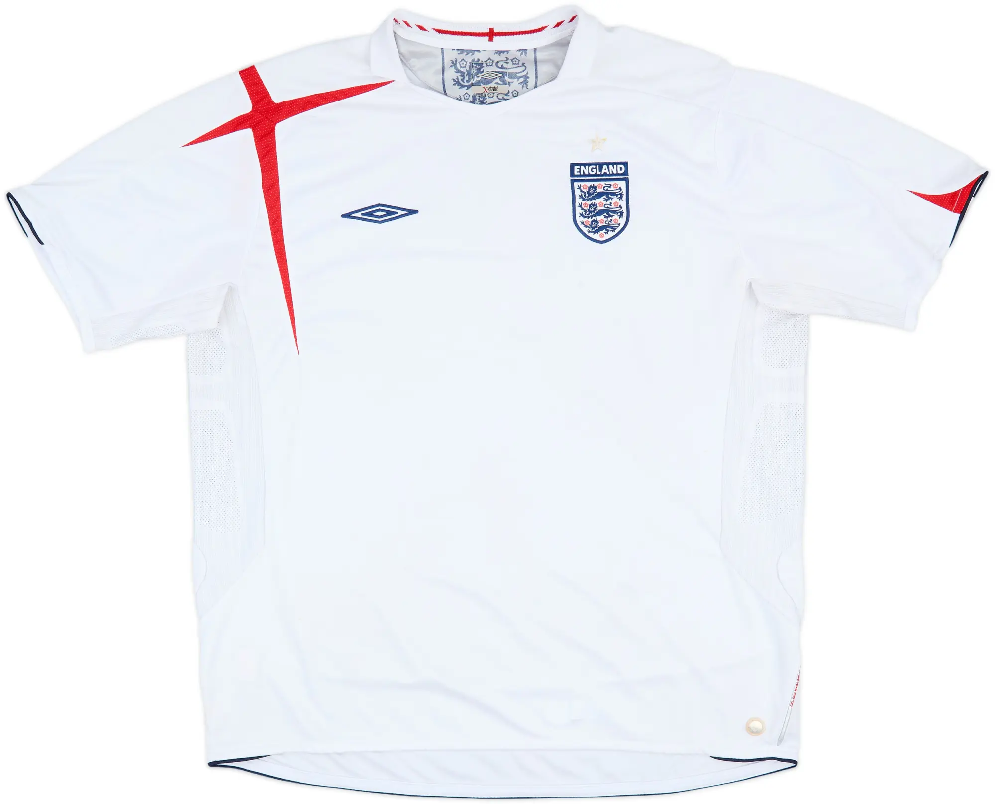 2005-07 England Home Shirt - 5/10 - (XXL)