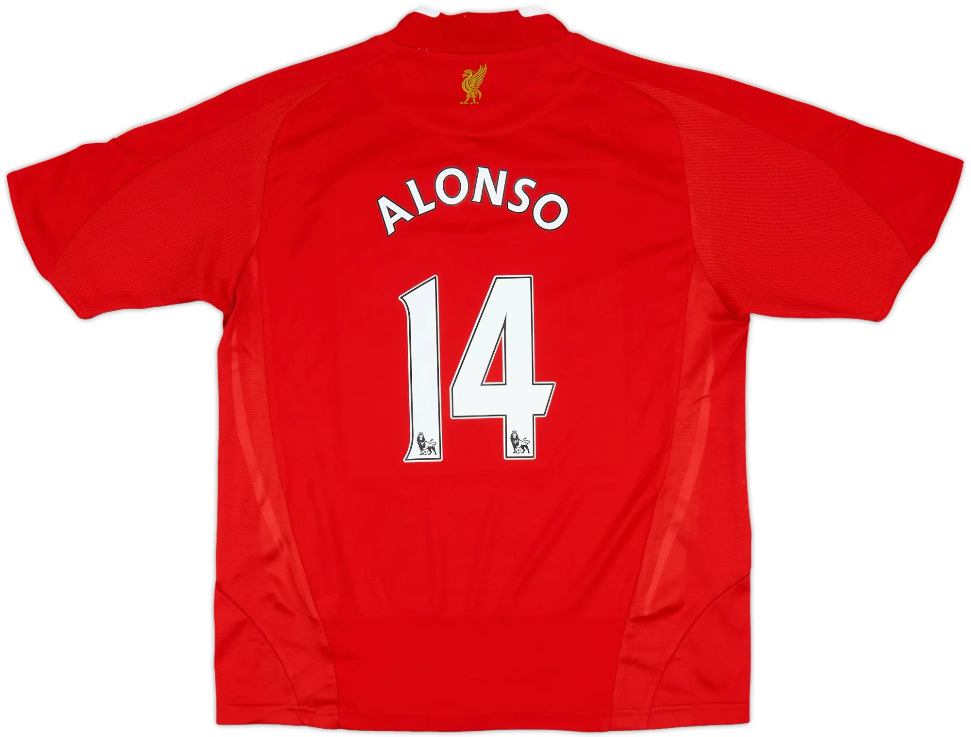 2008-10 Liverpool Home Shirt Alonso #14 - 8/10 - (M.Boys)
