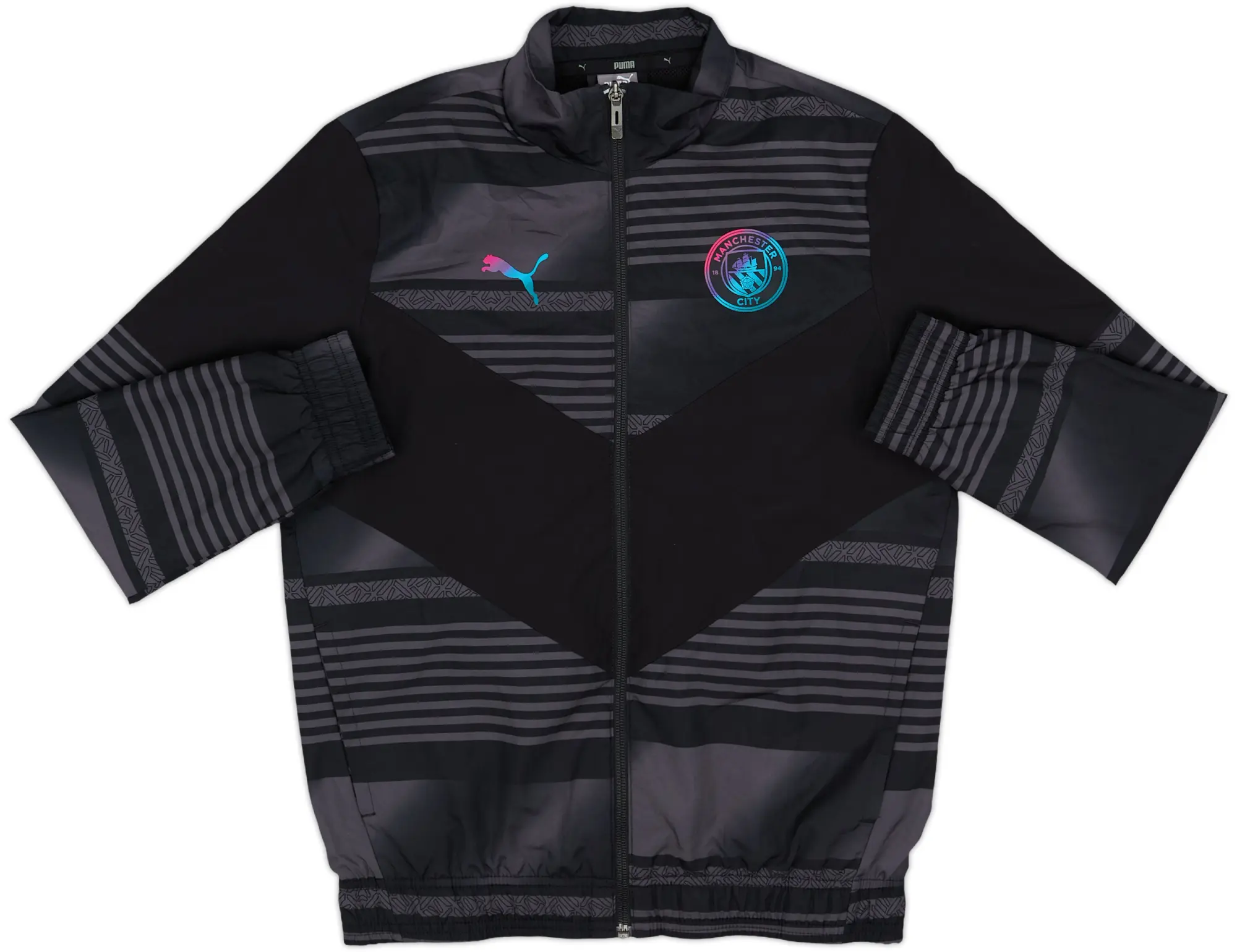 2021-22 Manchester City Puma Track Jacket - 8/10 - (M.Boys)