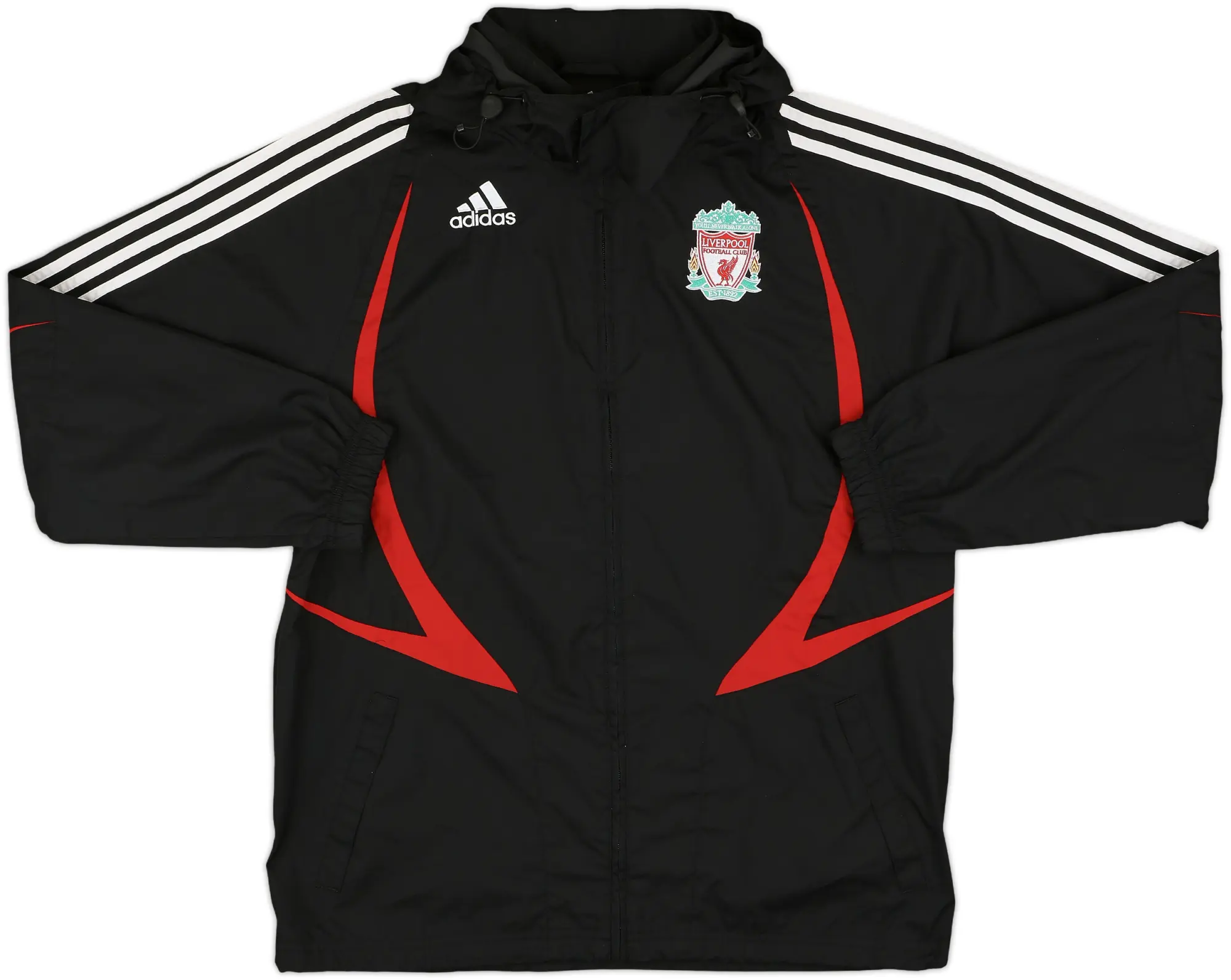 2007-08 Liverpool adidas Hooded Rain Jacket - 5/10 - (M)