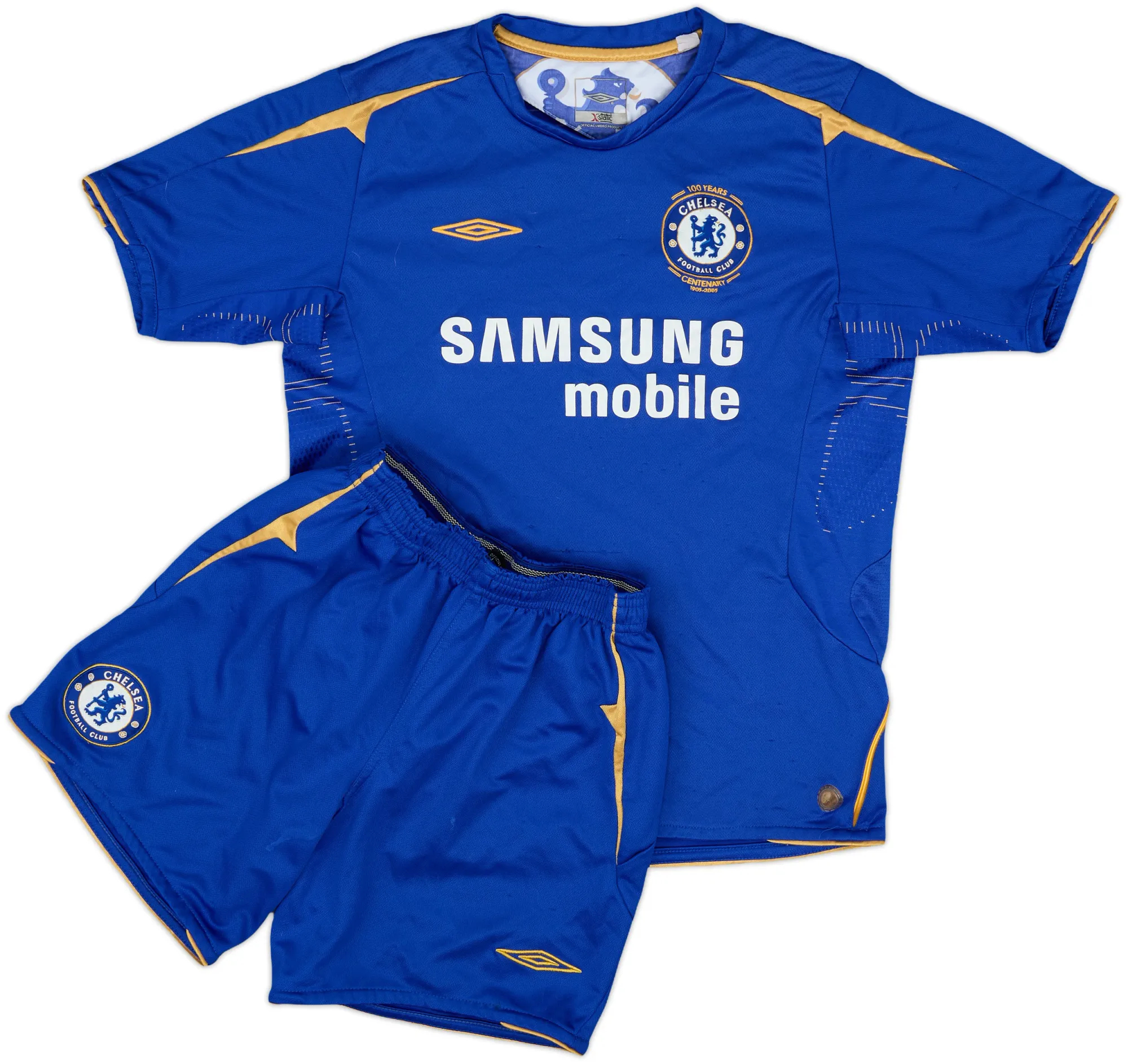 Umbro Chelsea Boys SS Home Mini Kit 2005/06