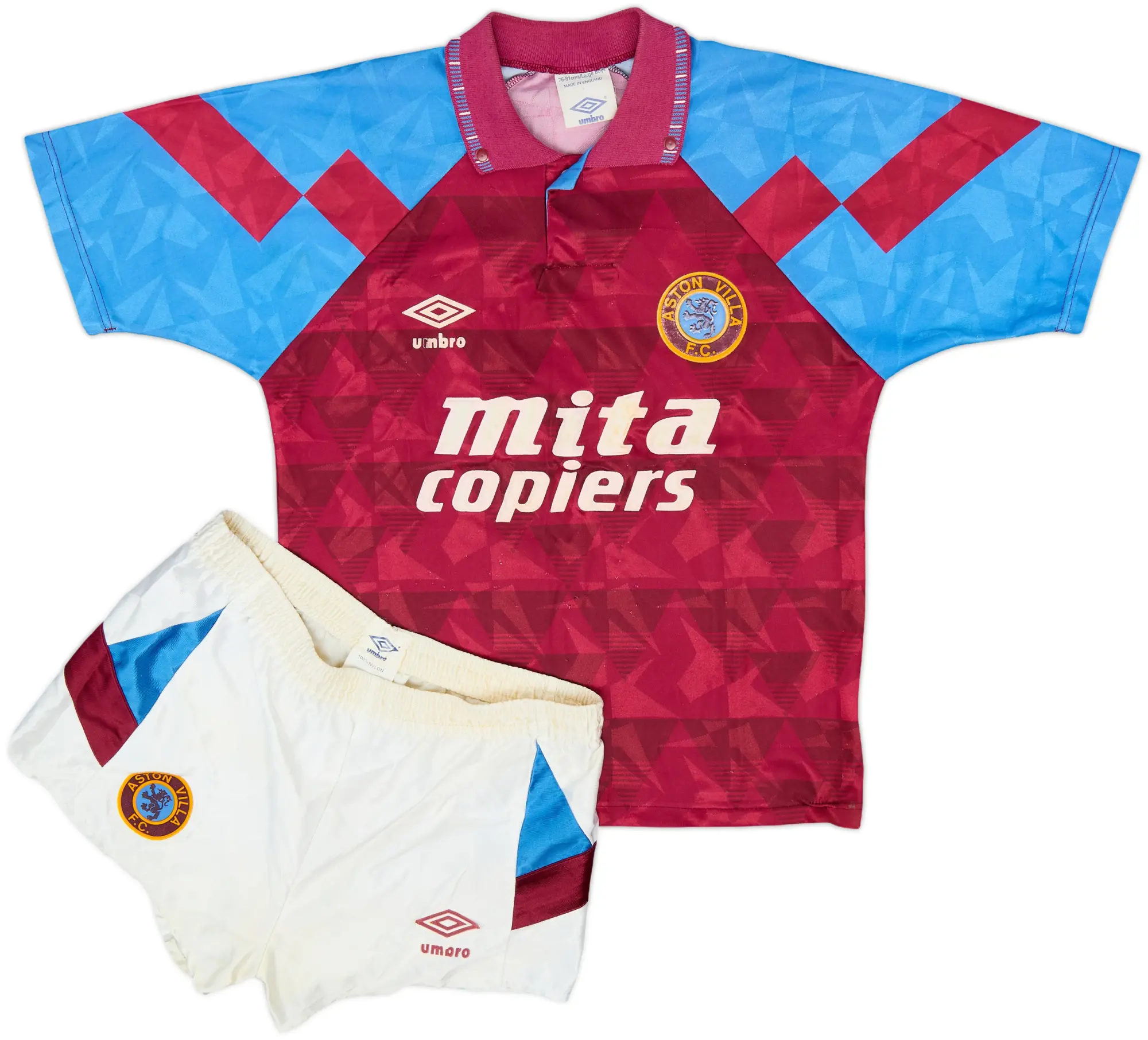 1990-92 Aston Villa Home Shirt - 7/10 - (L.Boys)