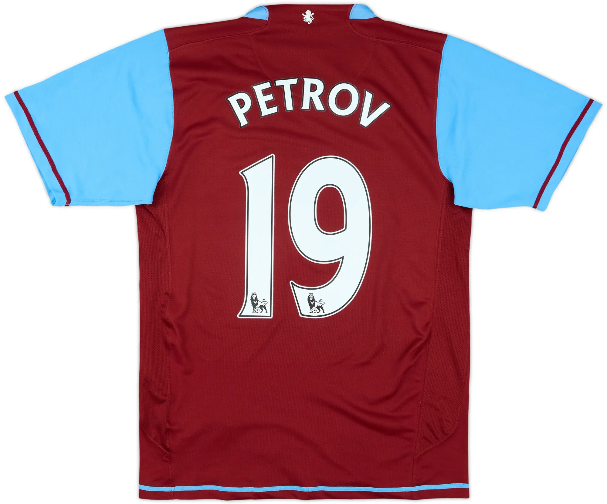 2007-08 Aston Villa Home Shirt Petrov #19 - 8/10 - (S)
