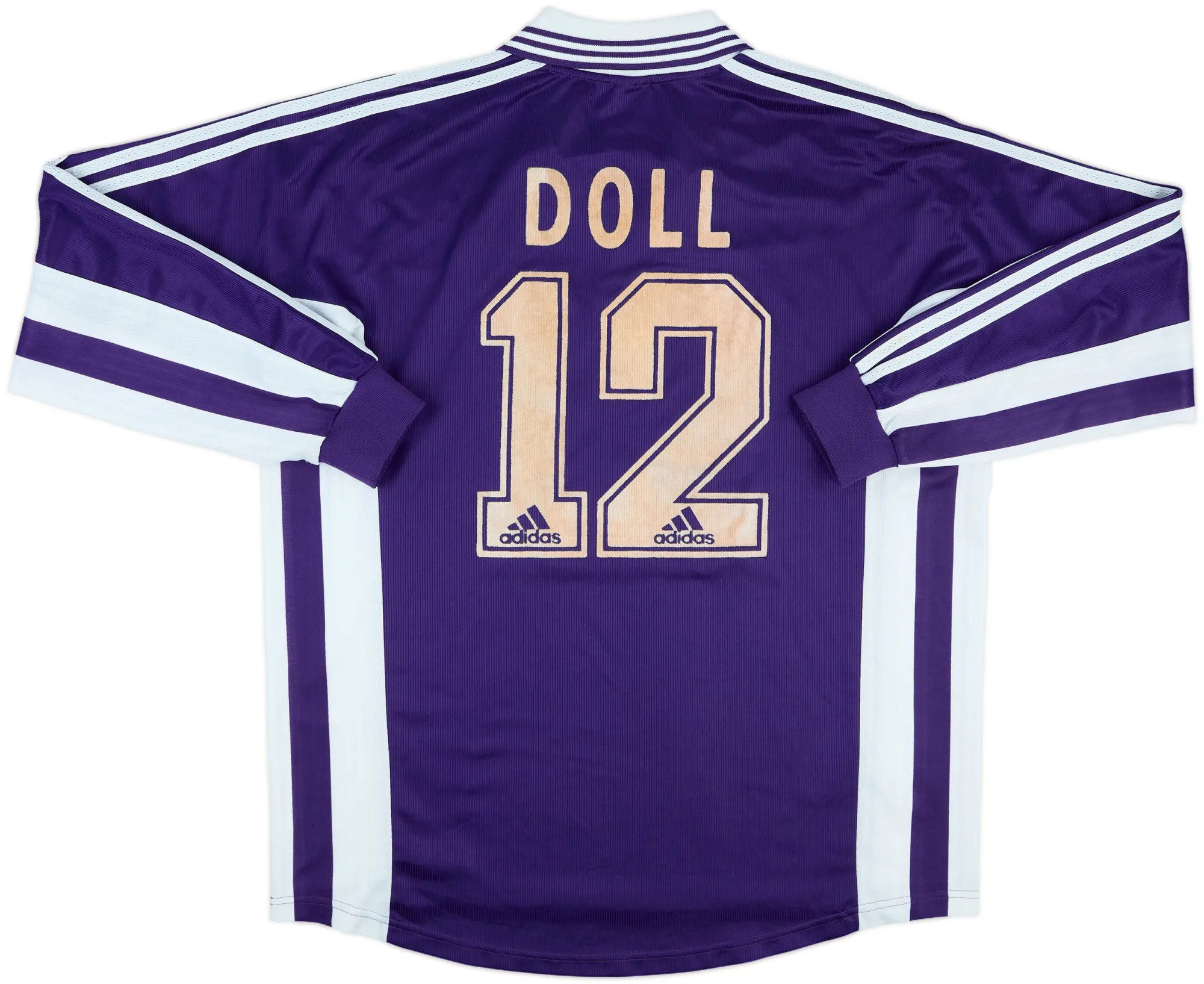 adidas Anderlecht Mens LS Player Issue Home Shirt 1998/99